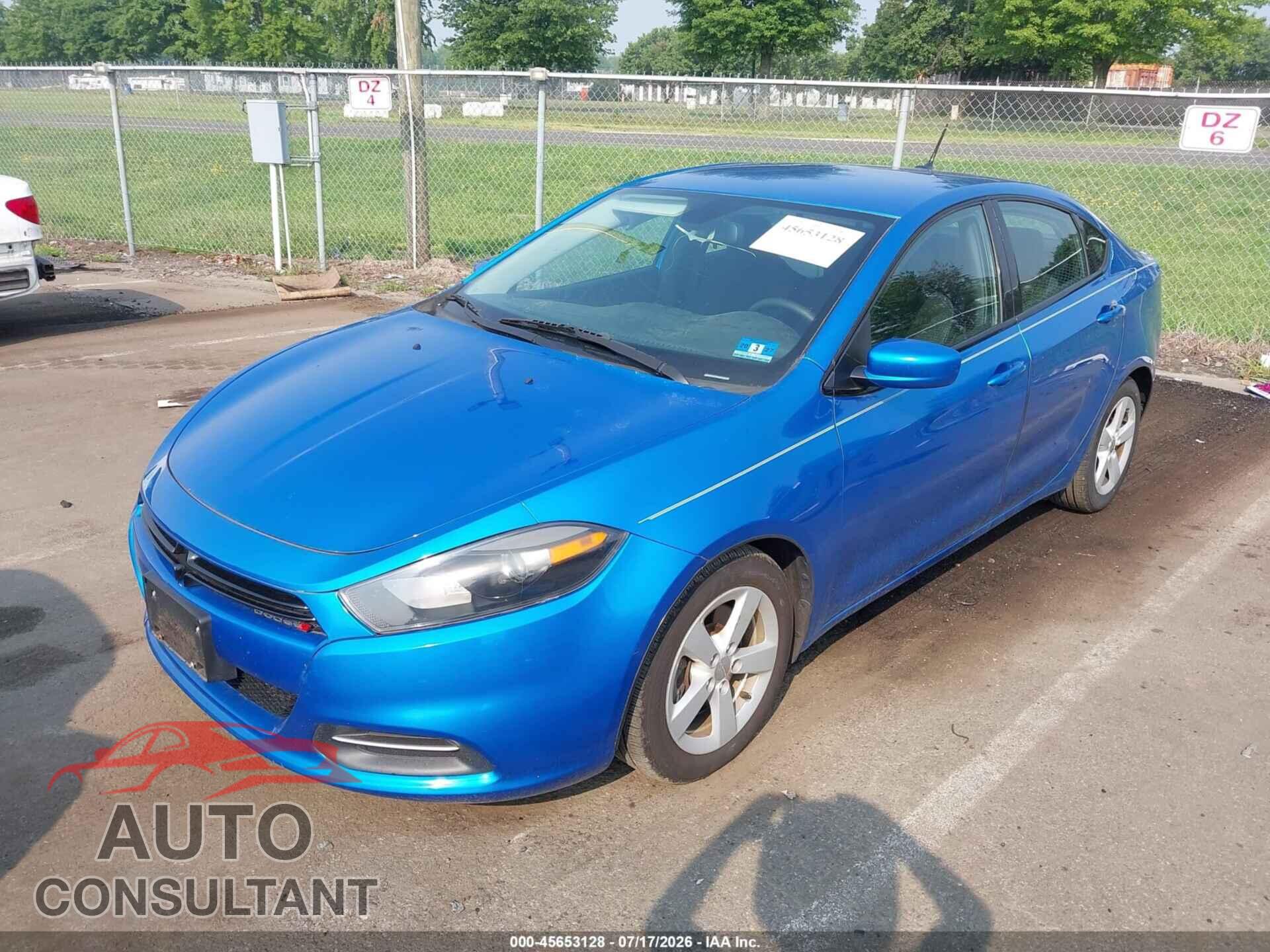 DODGE DART 2015 - 1C3CDFBB8FD363560