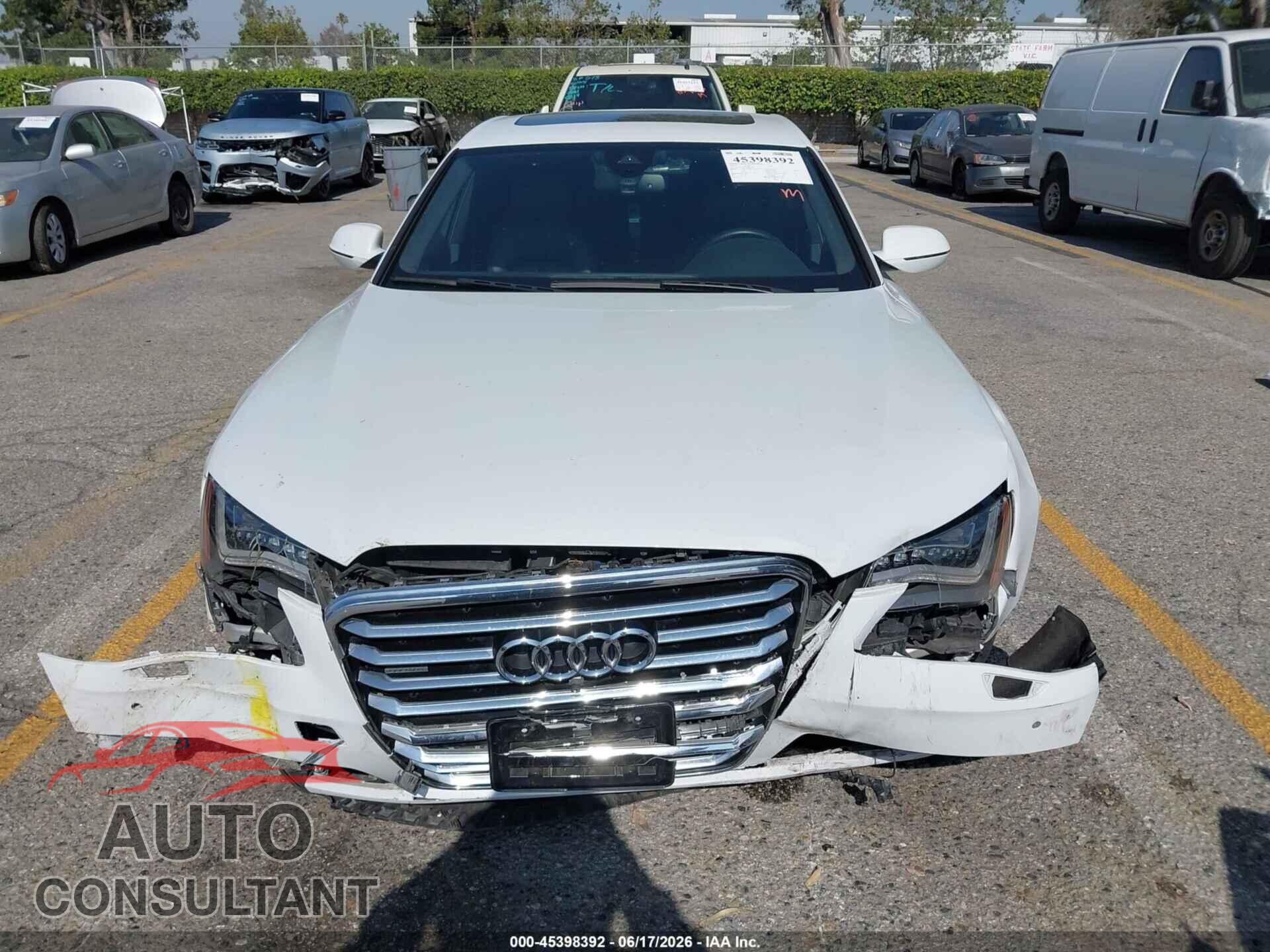 AUDI A8 2013 - WAUA2AFD6DN016997