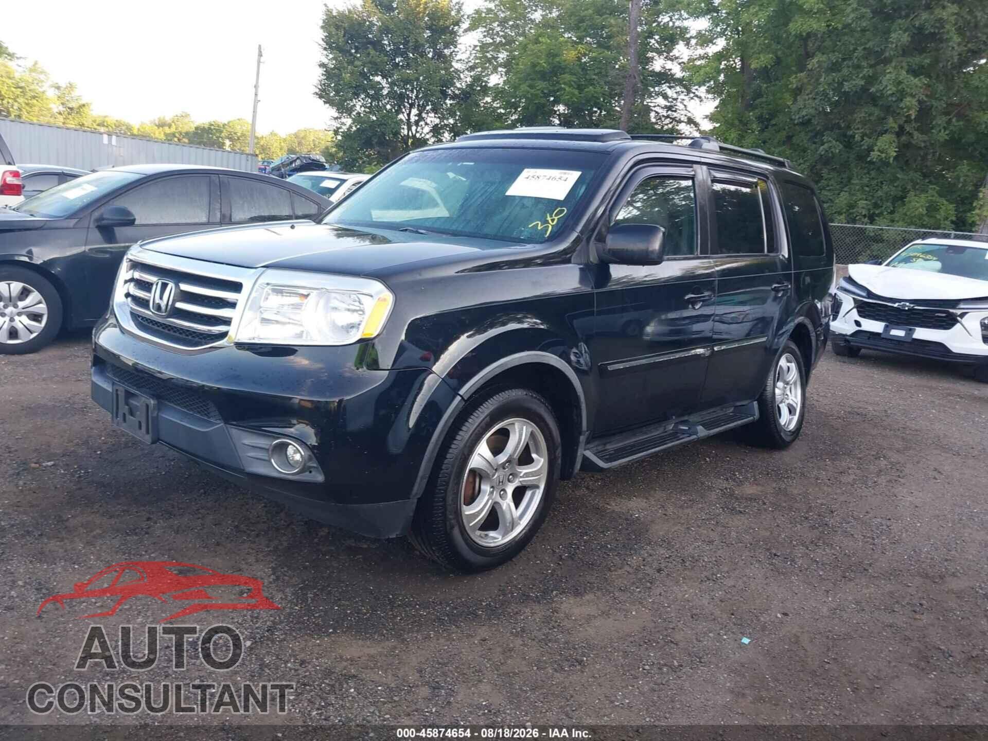 HONDA PILOT 2012 - 5FNYF4H77CB039846