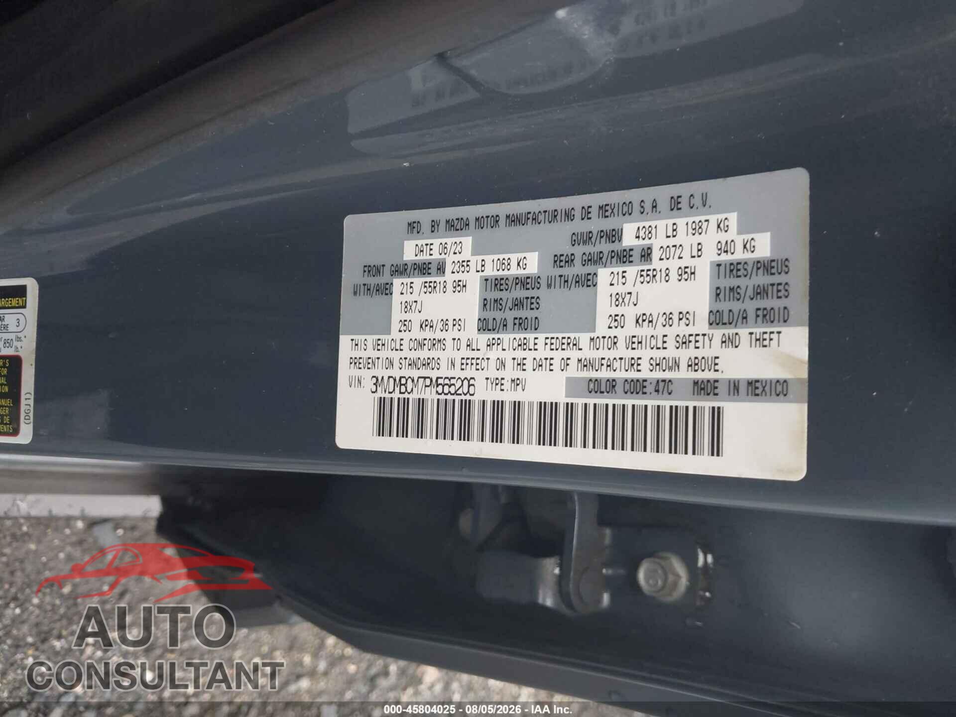 MAZDA CX-30 2023 - 3MVDMBCM7PM565206