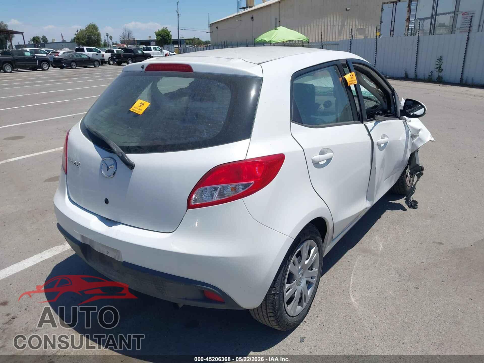 MAZDA MAZDA2 2012 - JM1DE1KZ8C0138149