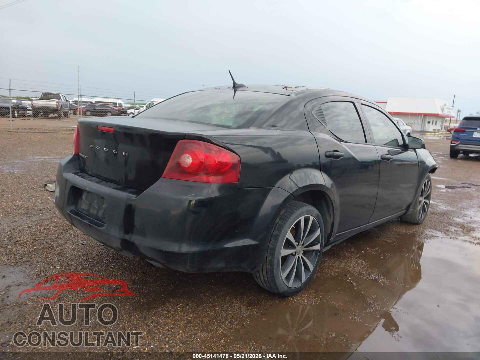 DODGE AVENGER 2012 - 1C3CDZAB0CN110919