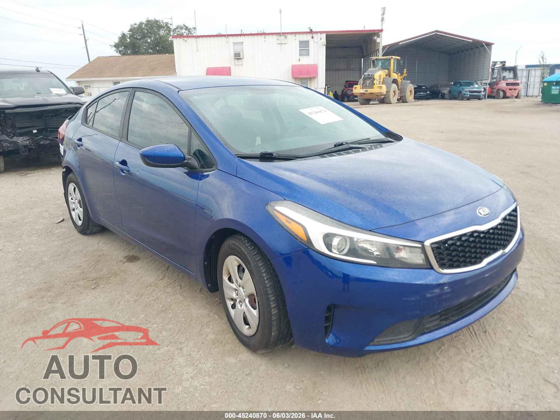 KIA FORTE 2017 - 3KPFL4A78HE078100
