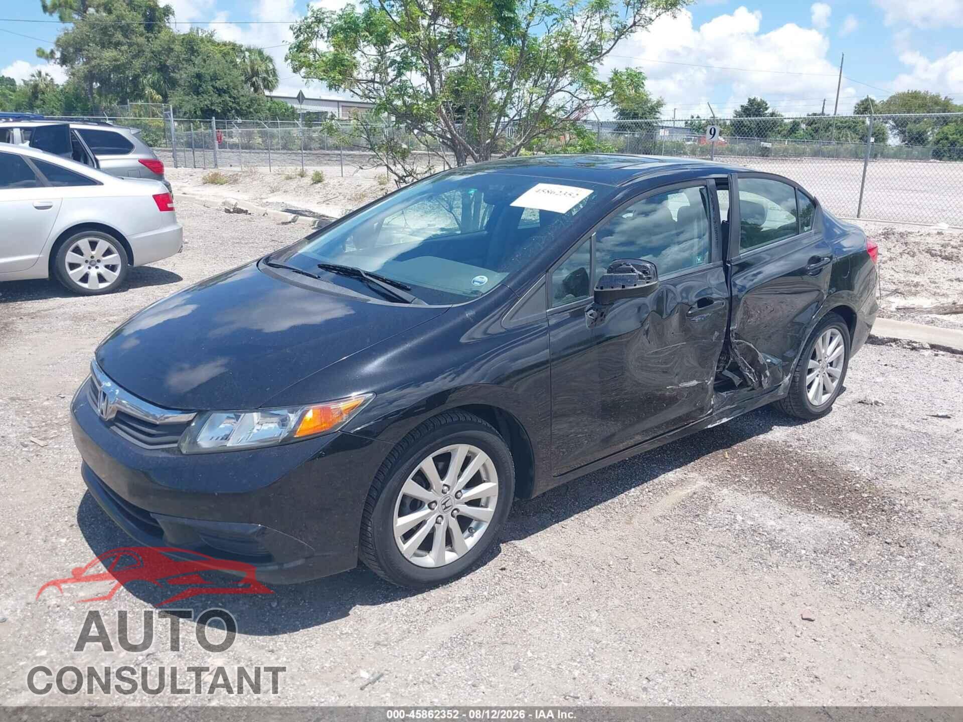 HONDA CIVIC 2012 - 19XFB2F84CE002620