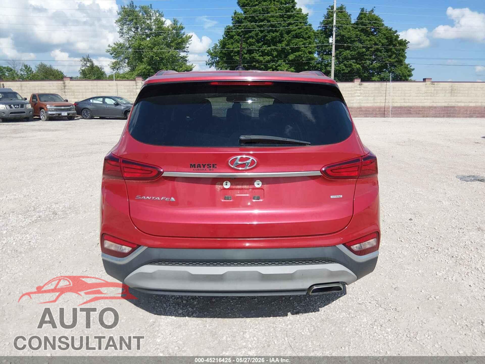 HYUNDAI SANTA FE 2019 - 5NMS2CAD0KH097564