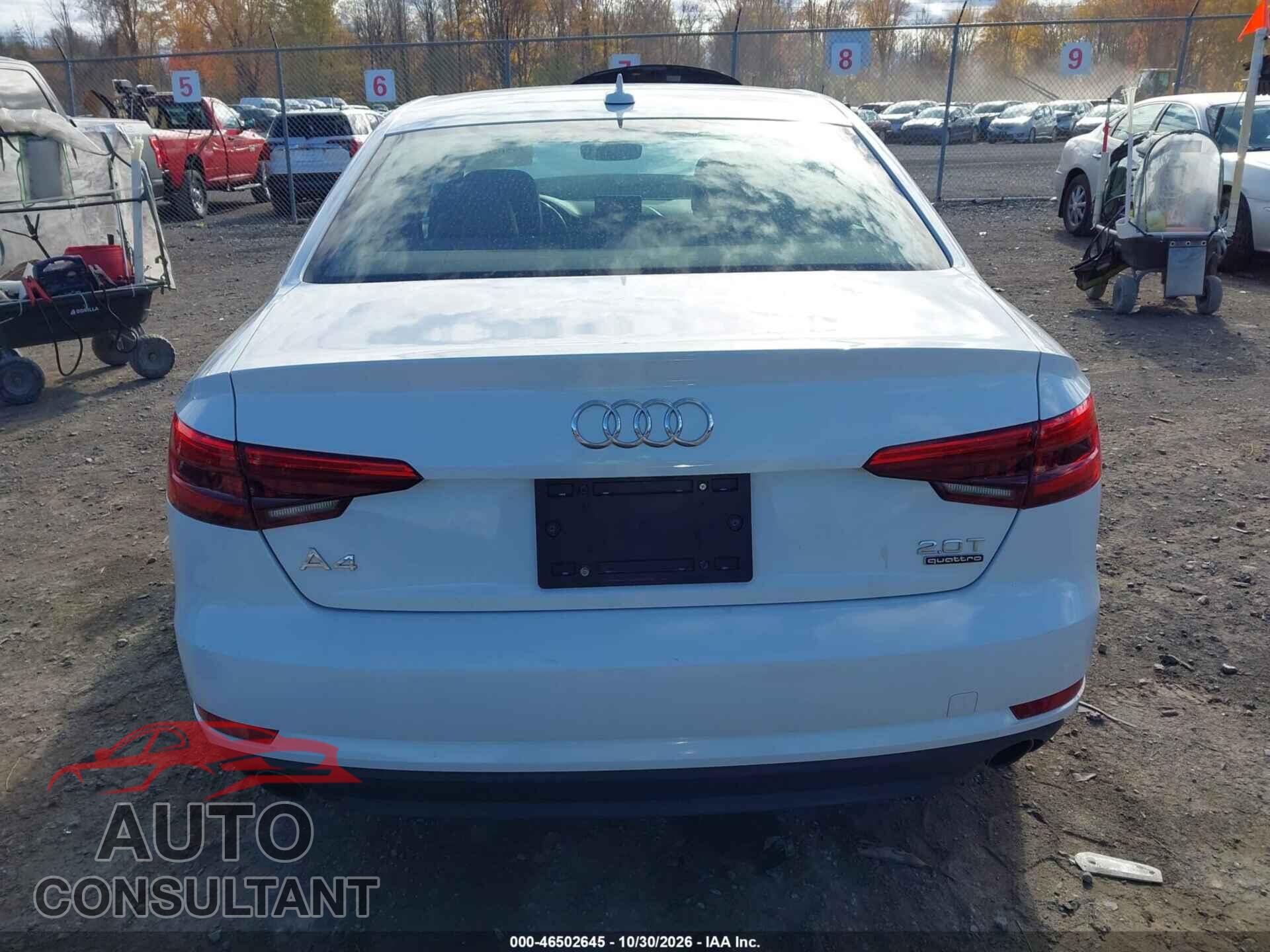 AUDI A4 2017 - WAUANAF41HN055753