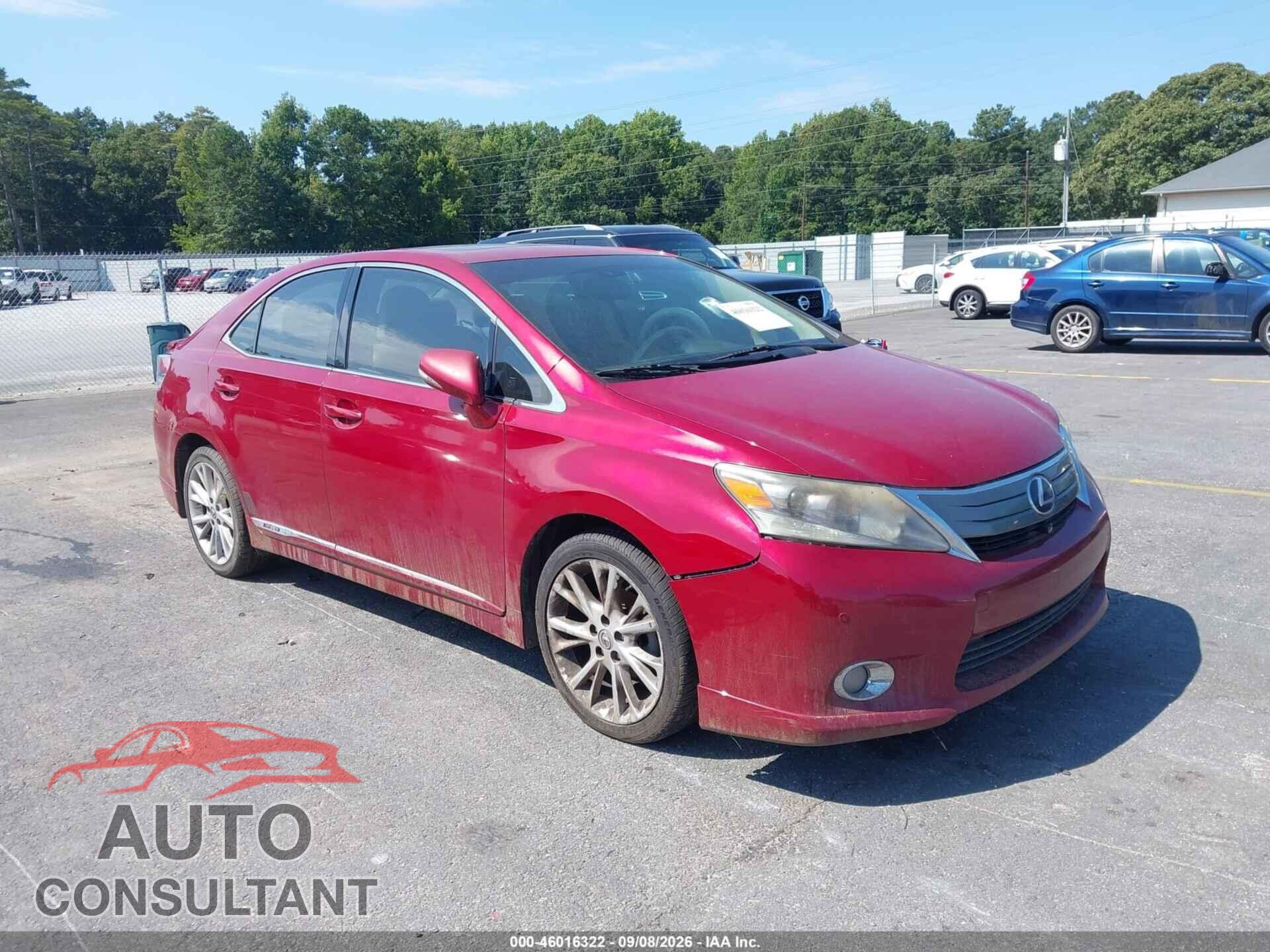 LEXUS HS 250H 2010 - JTHBB1BA2A2033438