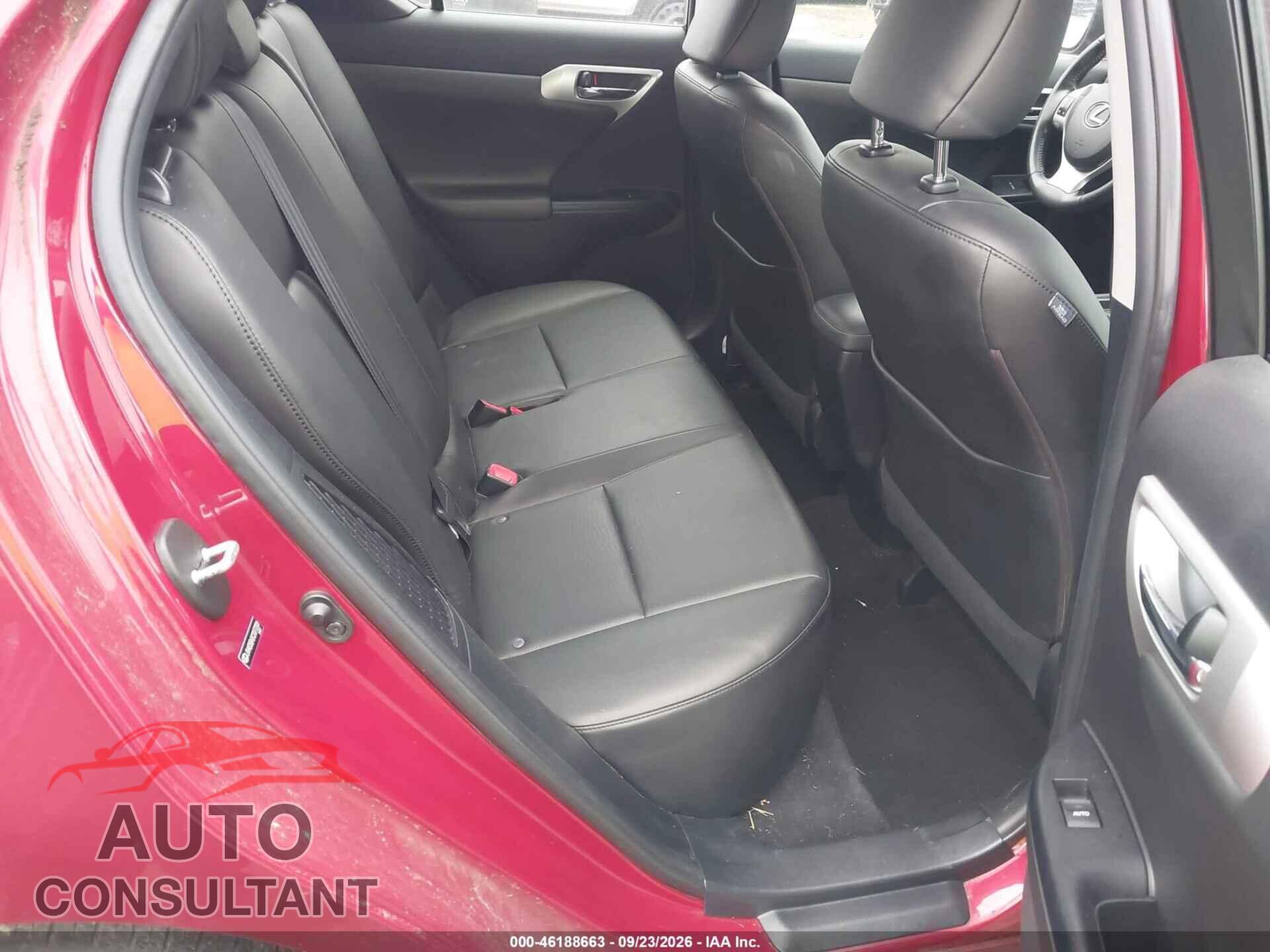 LEXUS CT 200H 2012 - JTHKD5BH2C2077201