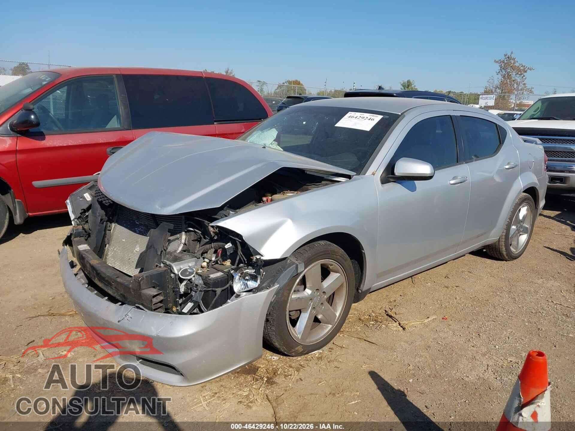 DODGE AVENGER 2012 - 1C3CDZEG0CN211898