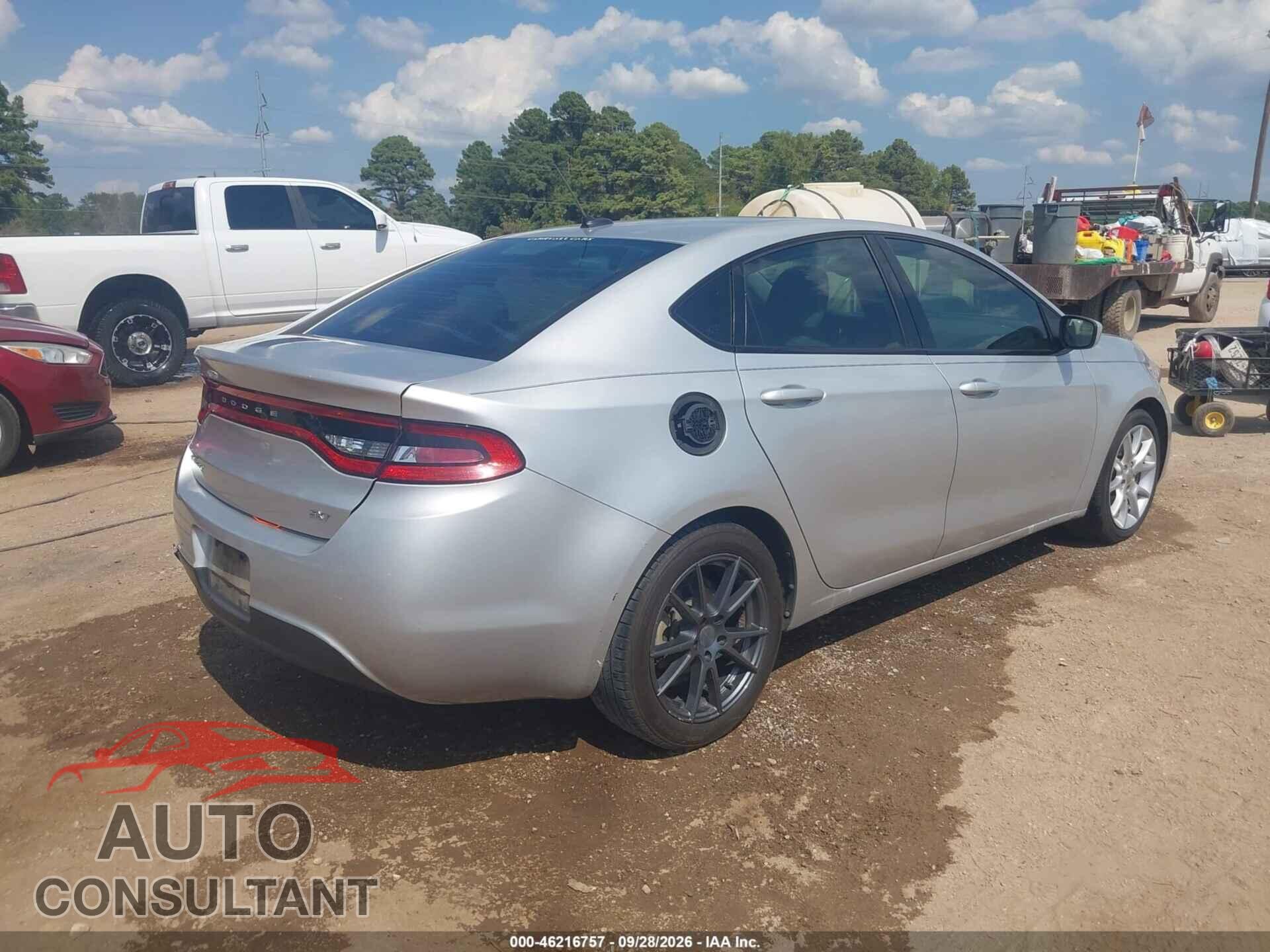 DODGE DART 2013 - 1C3CDFBA9DD118884