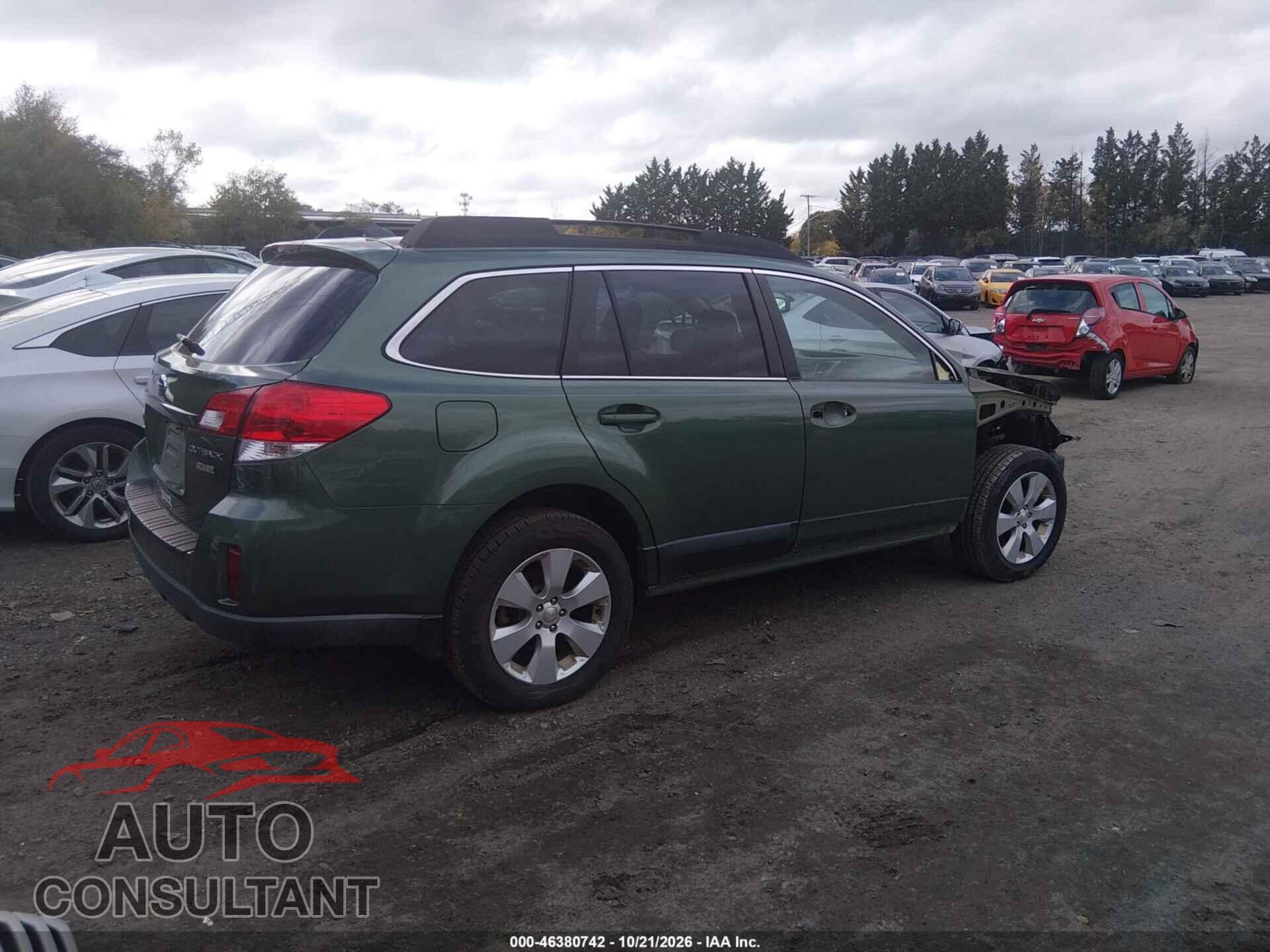 SUBARU OUTBACK 2011 - 4S4BRBKC2B3389626