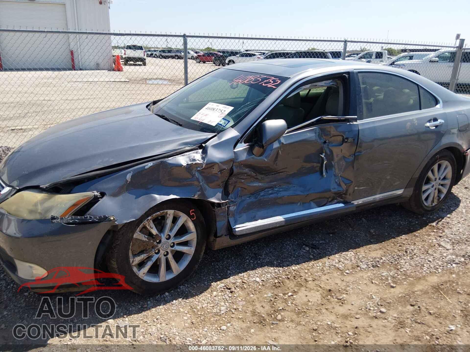 LEXUS ES 350 2012 - JTHBK1EG8C2512059