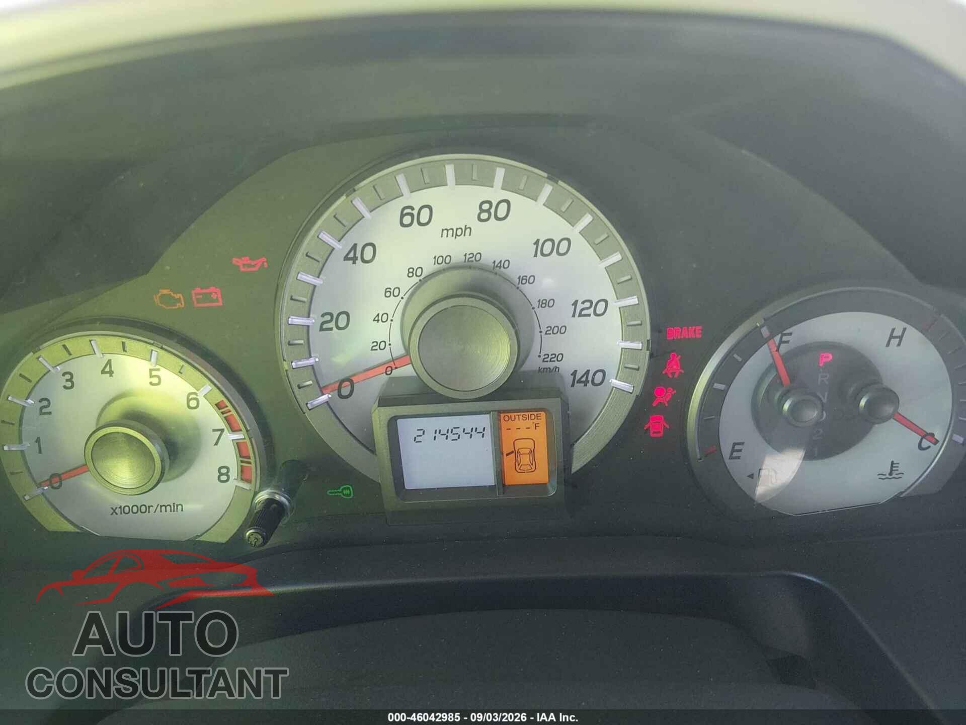 HONDA PILOT 2012 - 5FNYF4H52CB058724