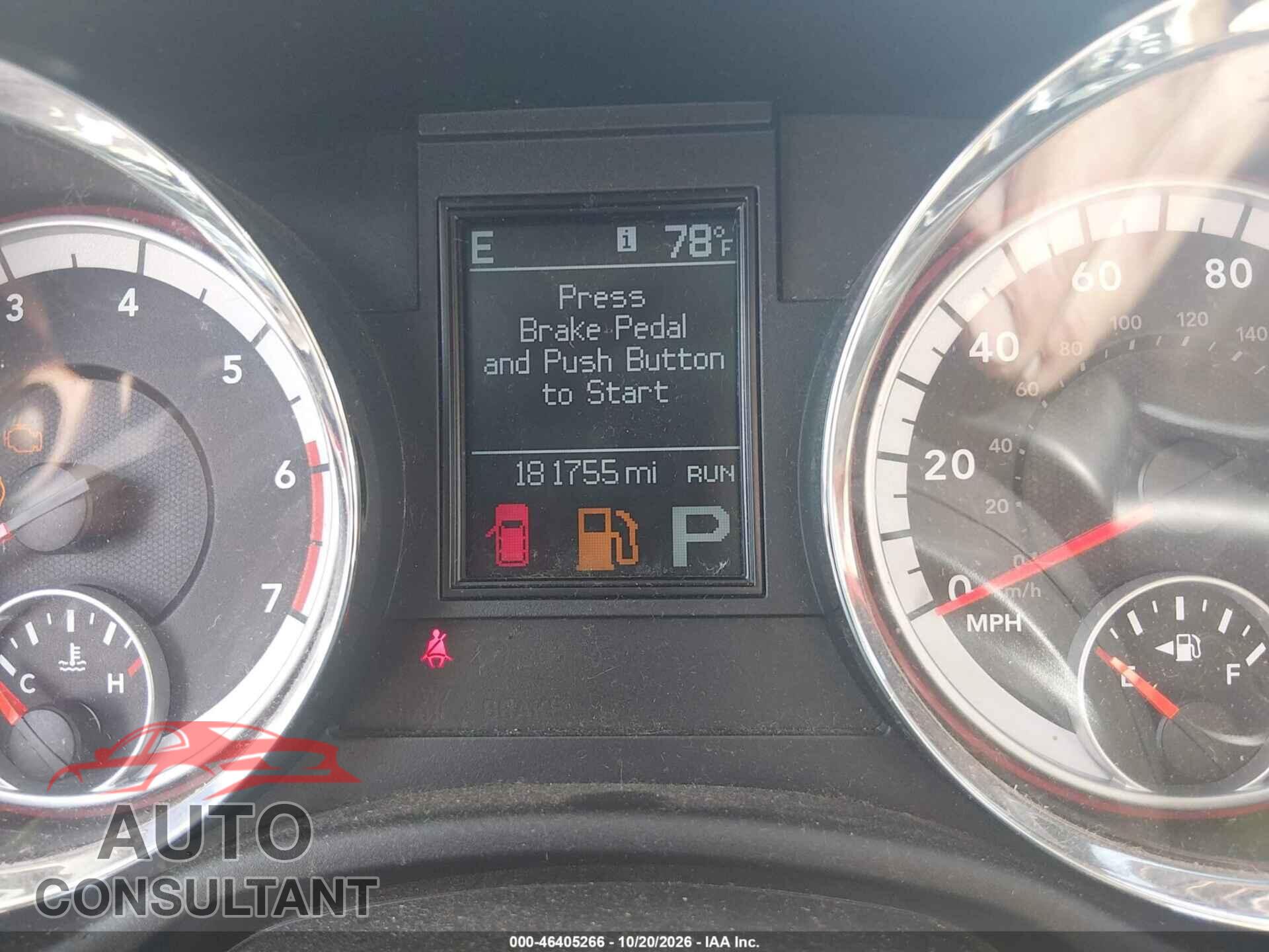 DODGE DURANGO 2012 - 1C4SDJET1CC178685