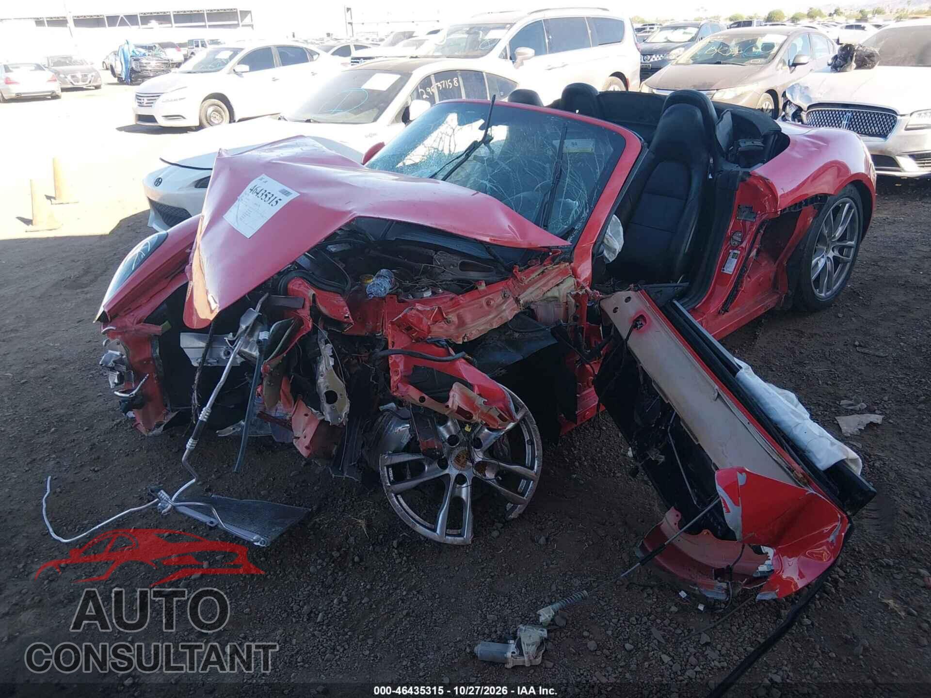 PORSCHE BOXSTER 2015 - WP0CA2A83FS120687