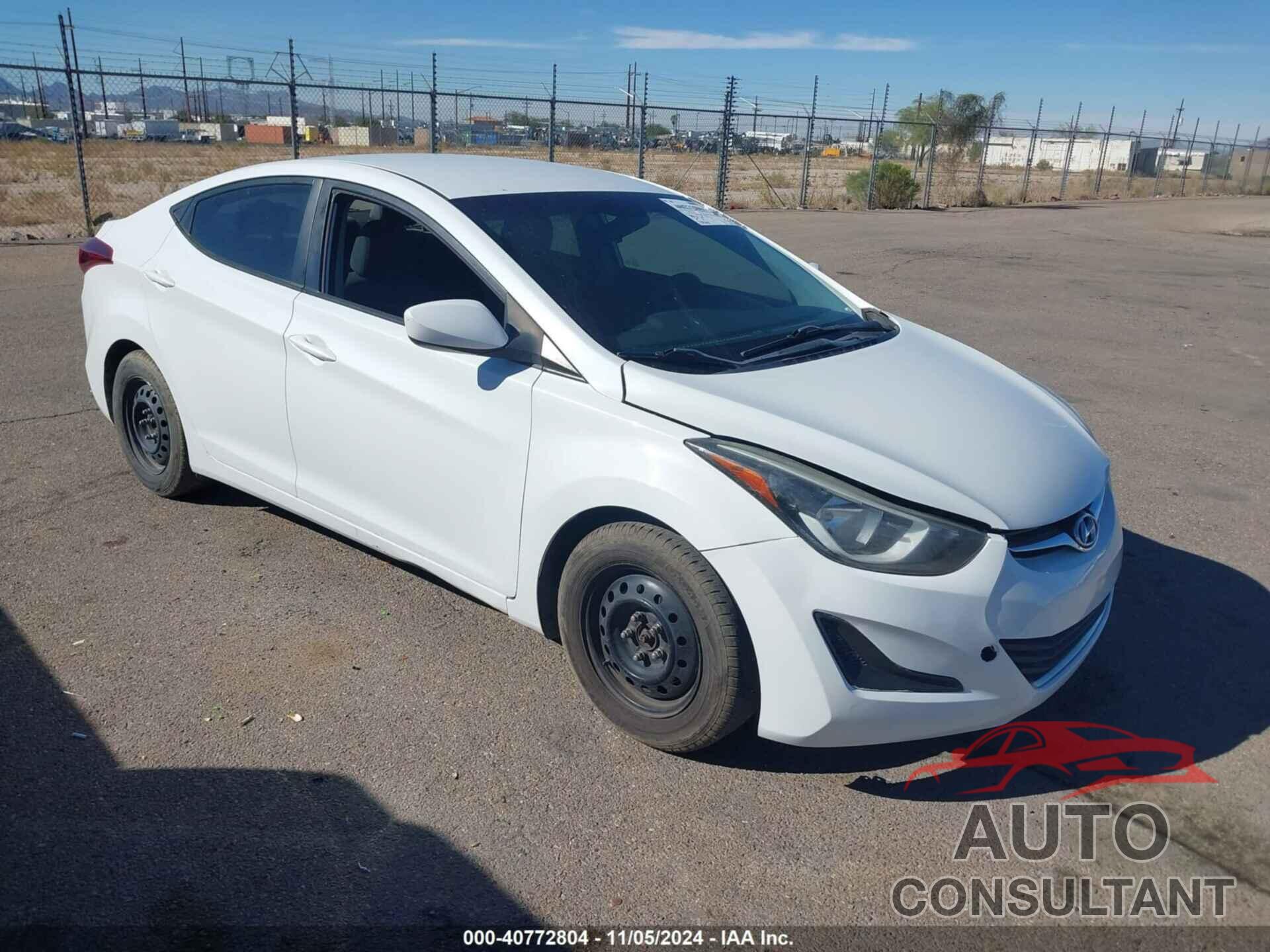 HYUNDAI ELANTRA 2016 - 5NPDH4AE1GH719654