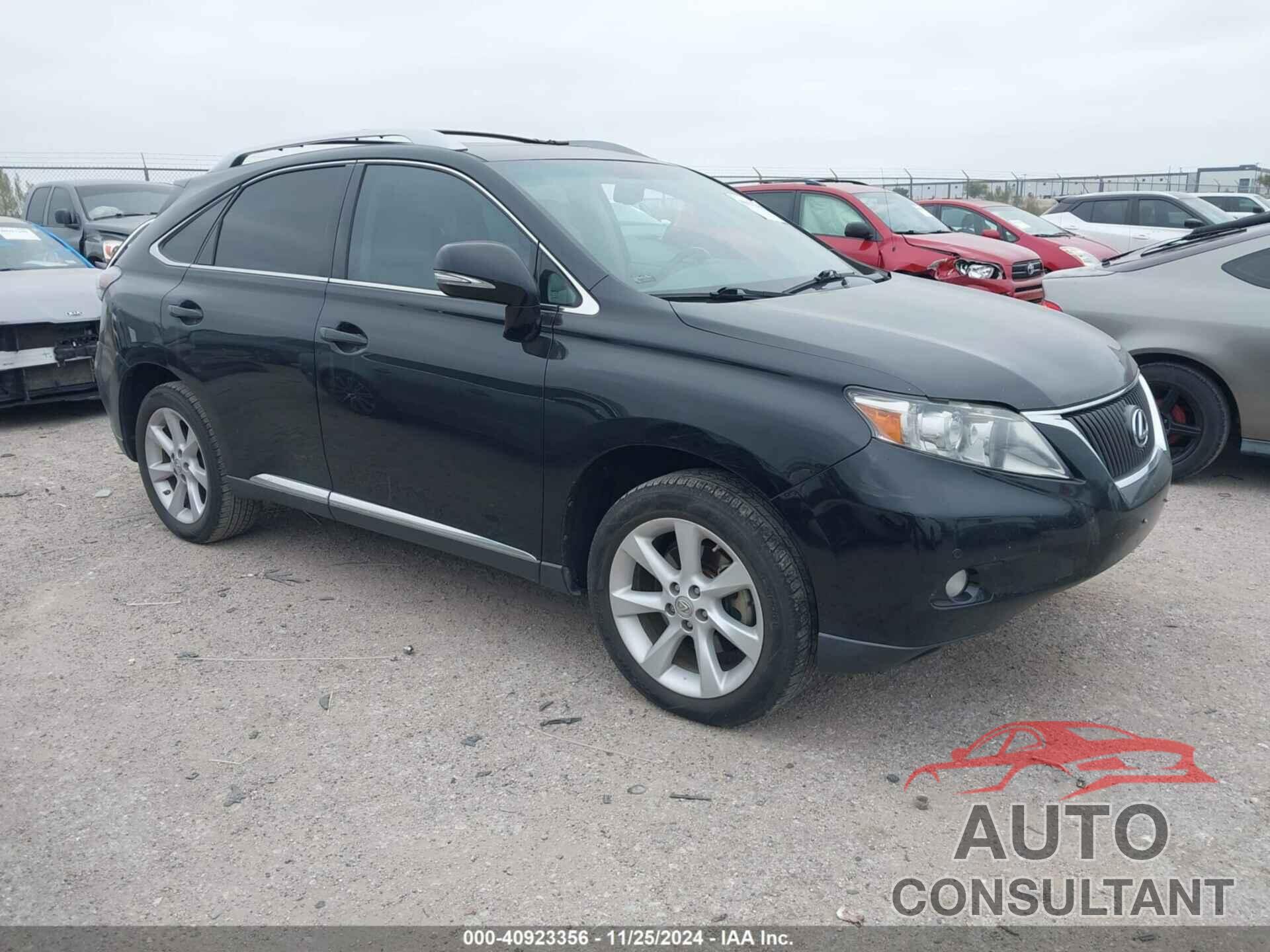 LEXUS RX 350 2012 - 2T2ZK1BA7CC075474