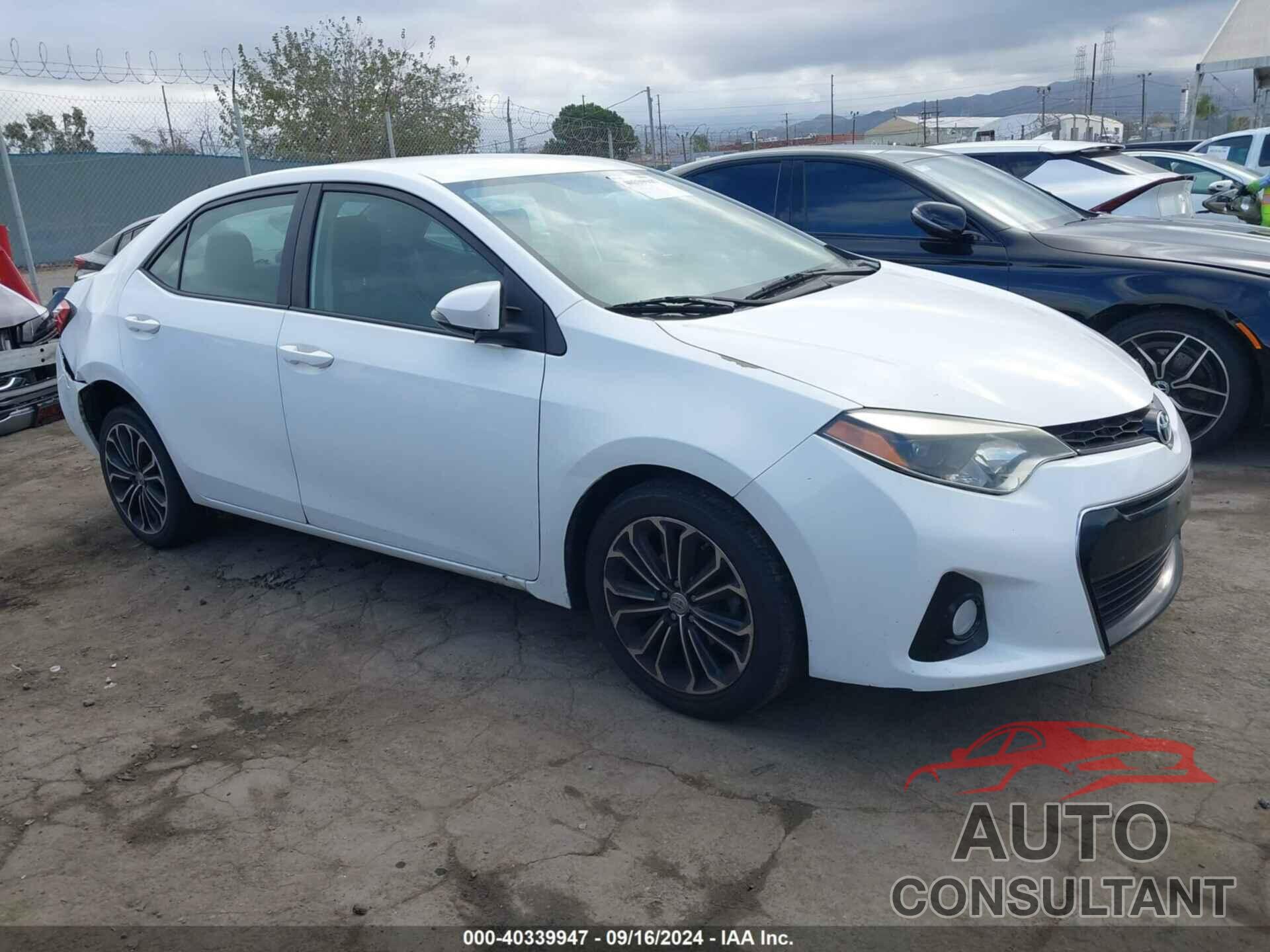 TOYOTA COROLLA 2016 - 5YFBURHE1GP469227