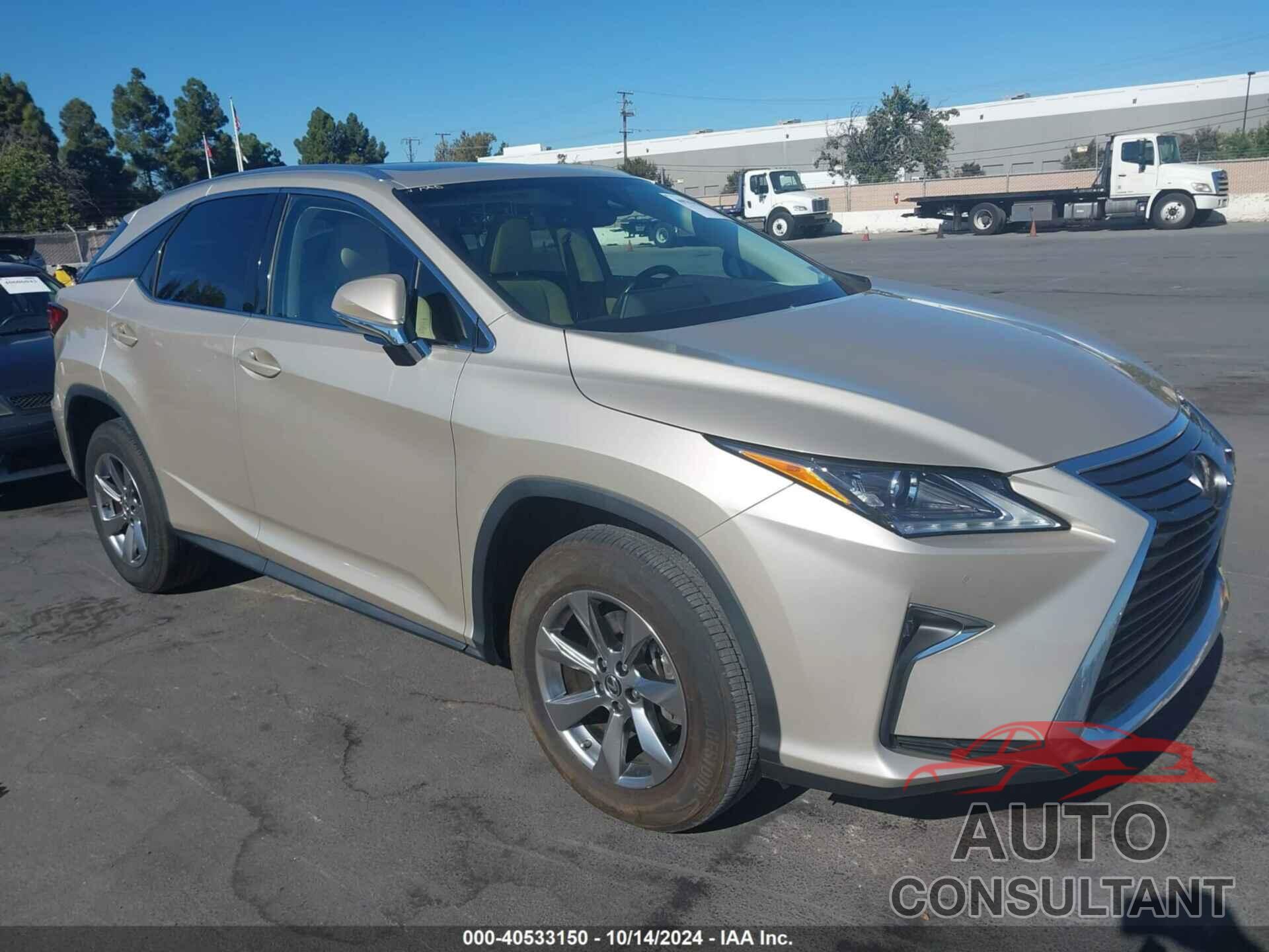 LEXUS RX 2019 - JTJBZMCA9K2038650