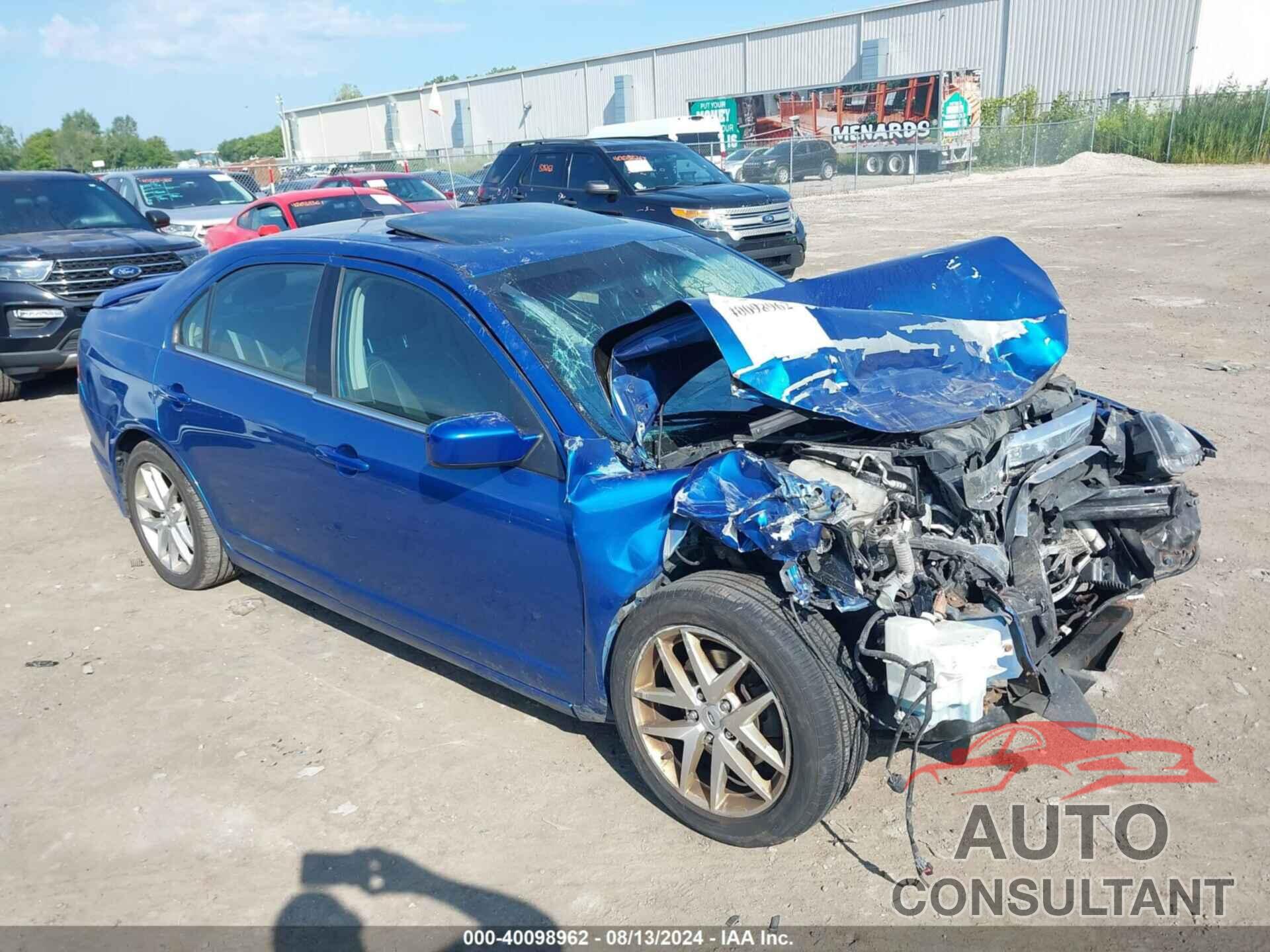 FORD FUSION 2012 - 3FAHP0JA9CR115616