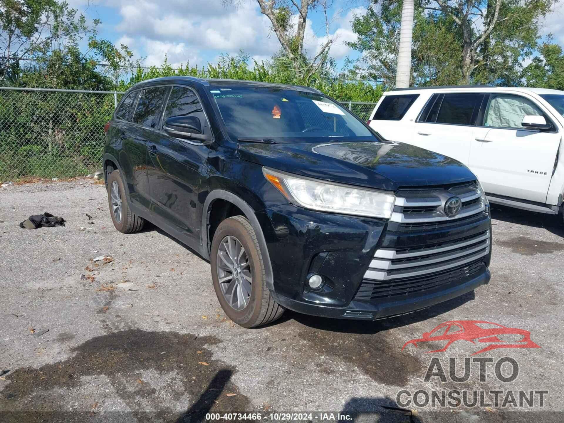 TOYOTA HIGHLANDER 2019 - 5TDKZRFH2KS311719