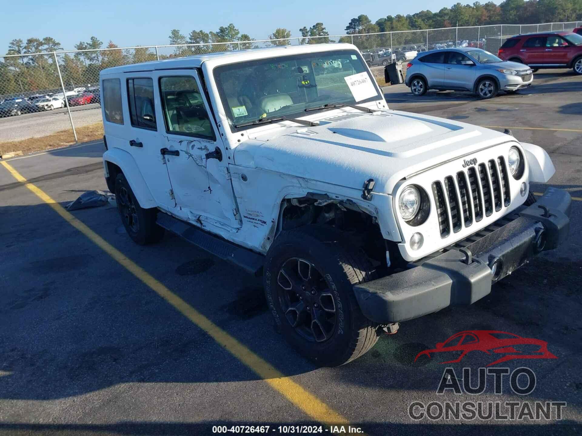 JEEP WRANGLER JK UNLIMITED 2018 - 1C4BJWEGXJL811237