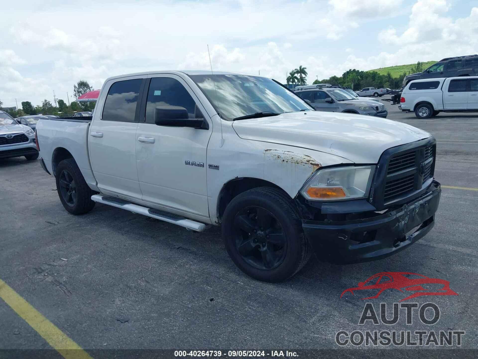 DODGE RAM 1500 2009 - 1D3HB13TX9S707737