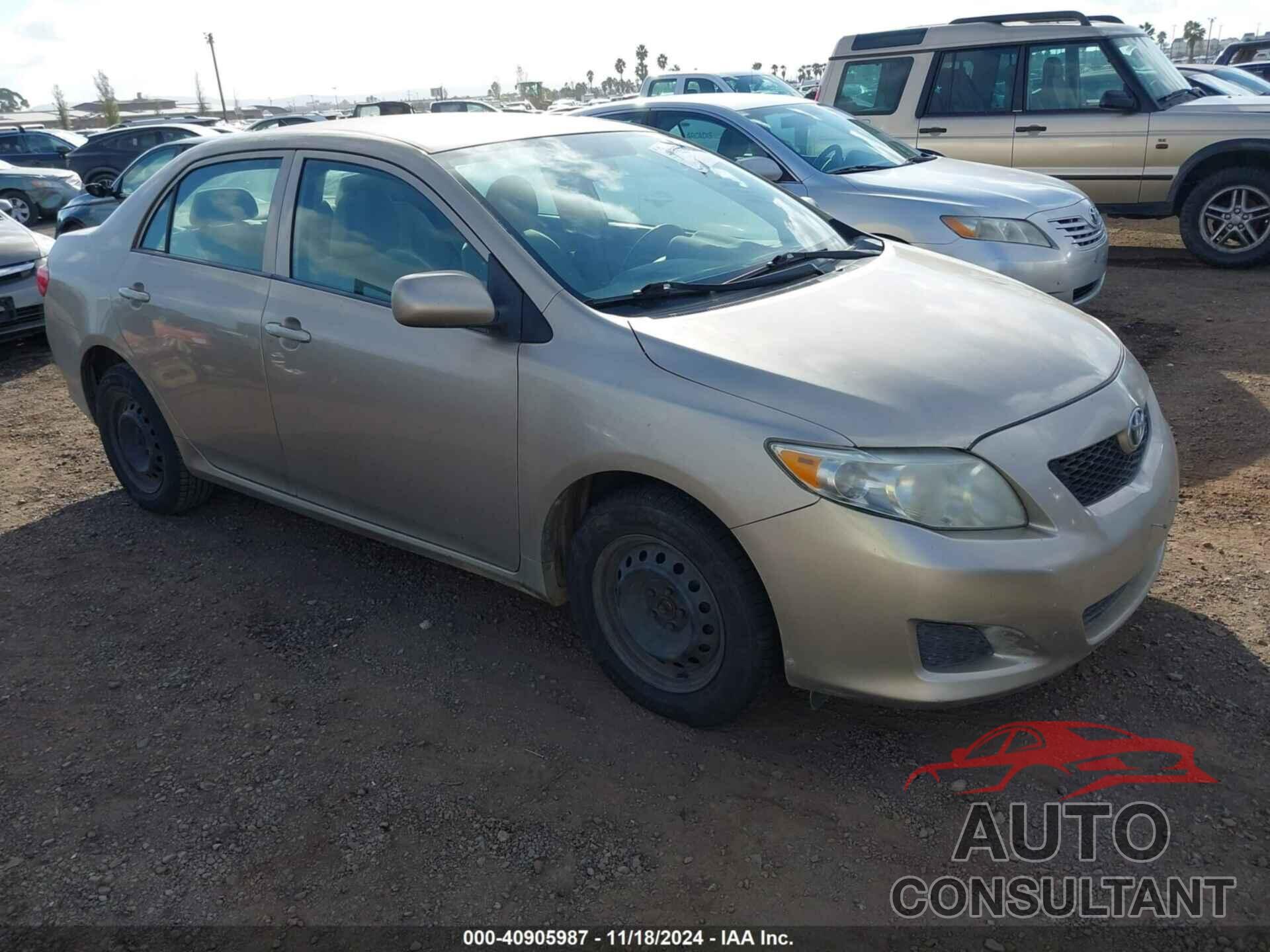 TOYOTA COROLLA 2009 - 1NXBU40E89Z041168