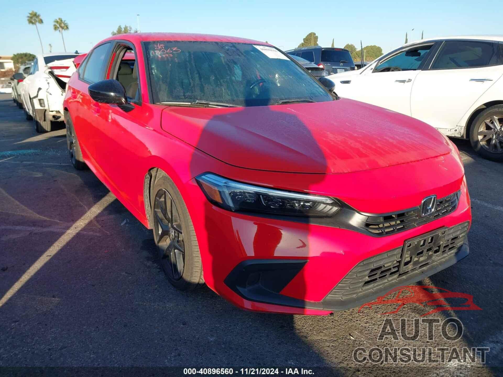 HONDA CIVIC 2022 - 2HGFE2F52NH578793