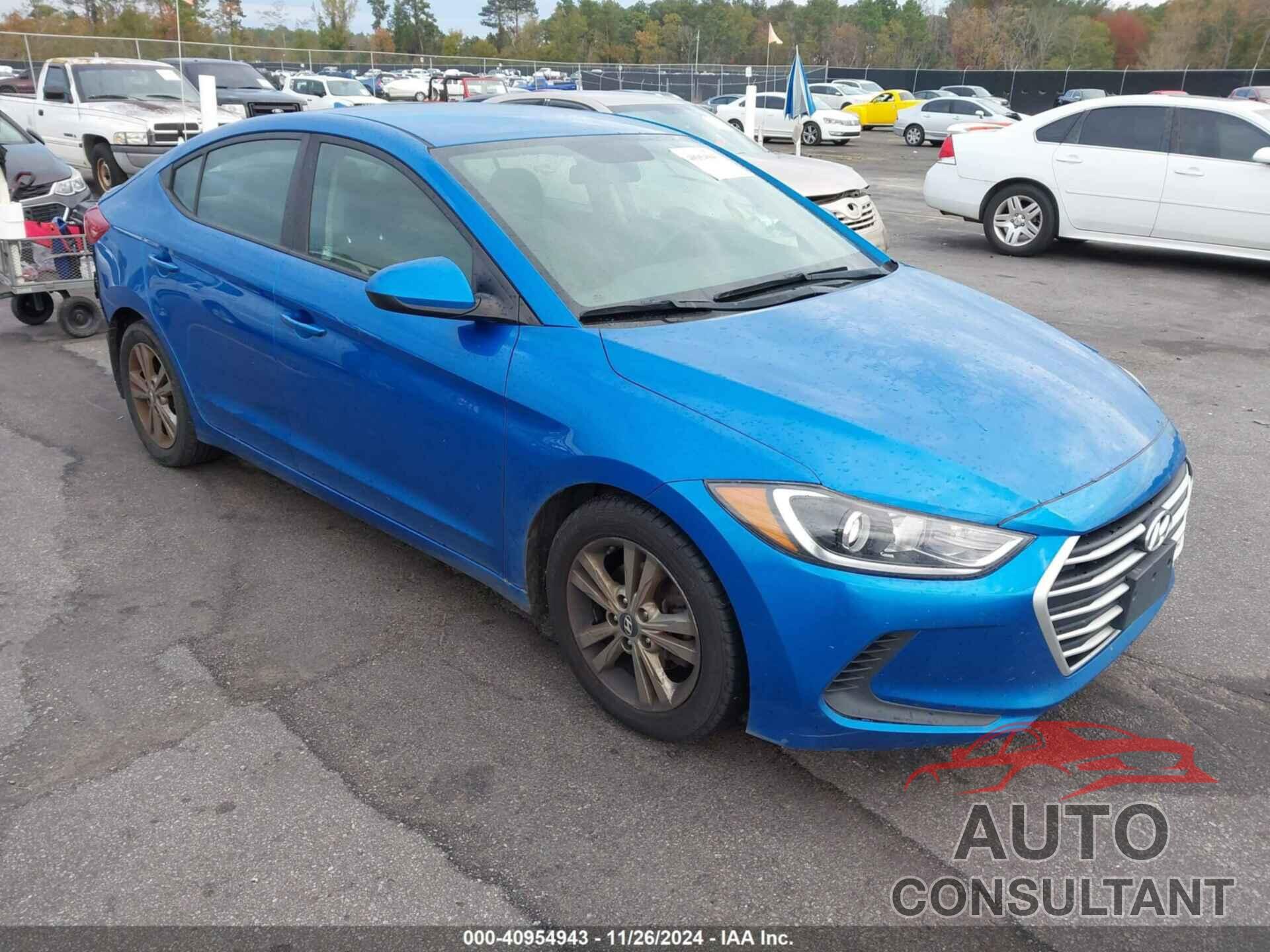 HYUNDAI ELANTRA 2018 - 5NPD84LF9JH313828