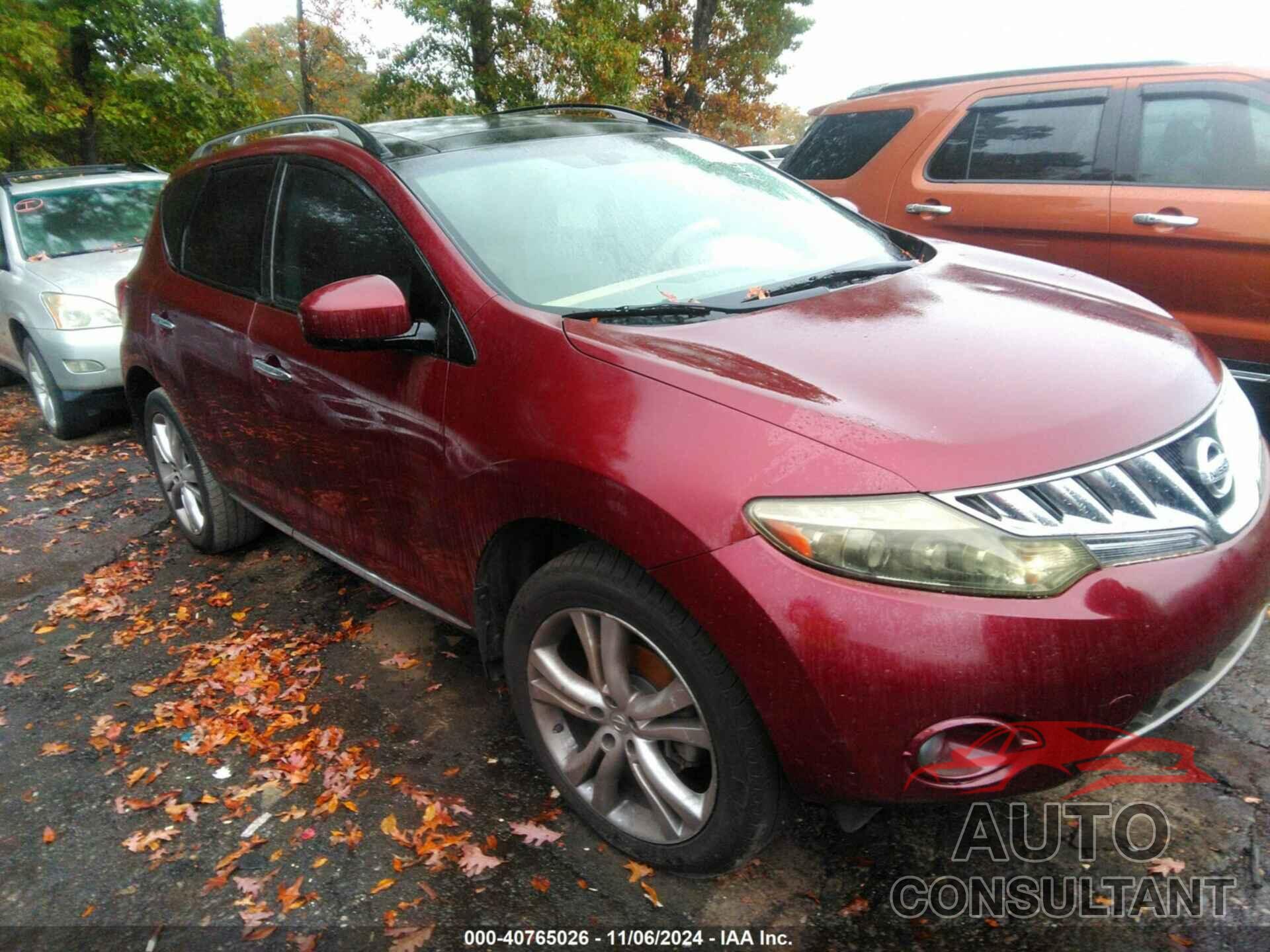 NISSAN MURANO 2009 - JN8AZ18W89W129353