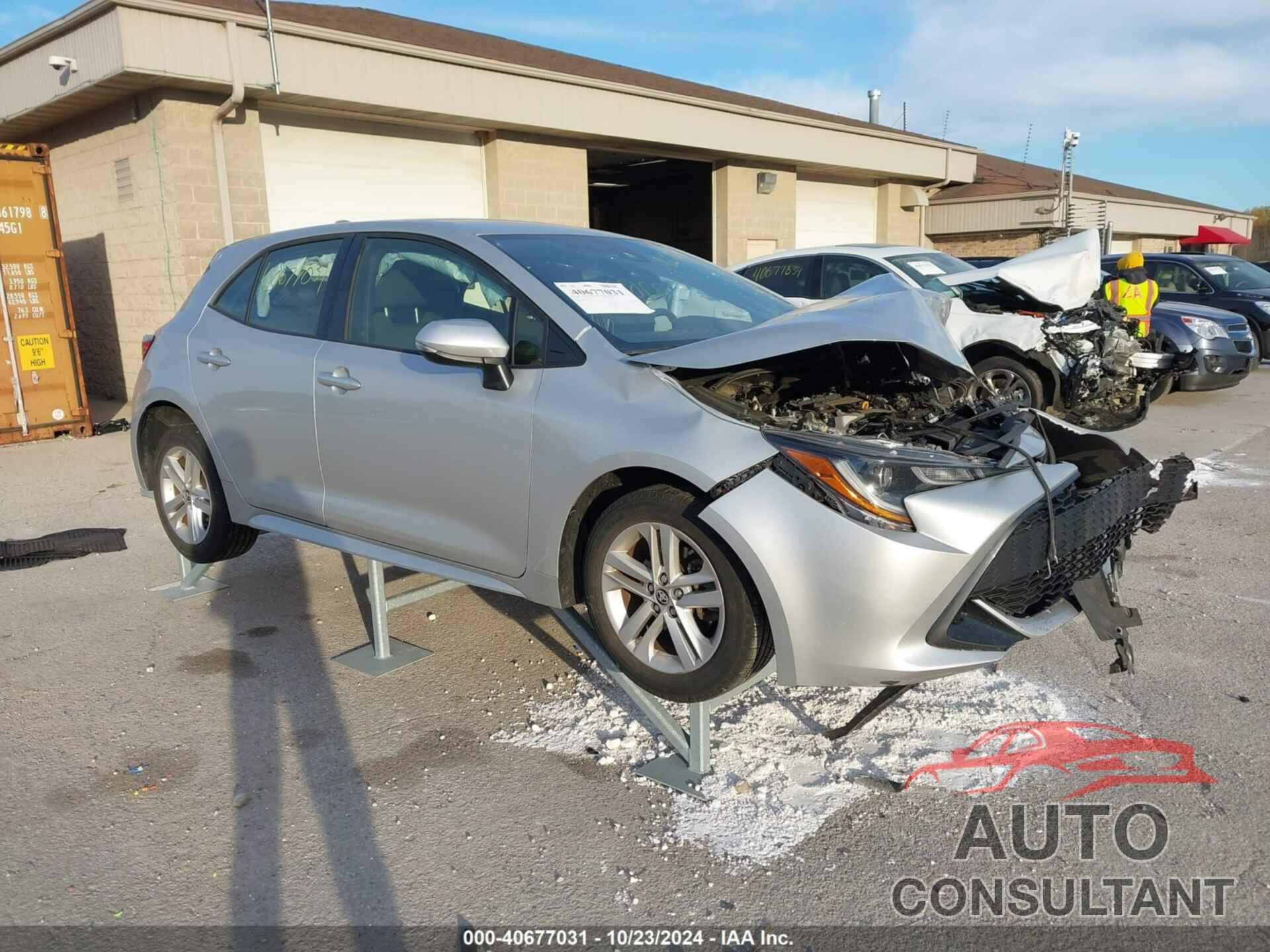 TOYOTA COROLLA 2019 - JTNK4RBE6K3047461