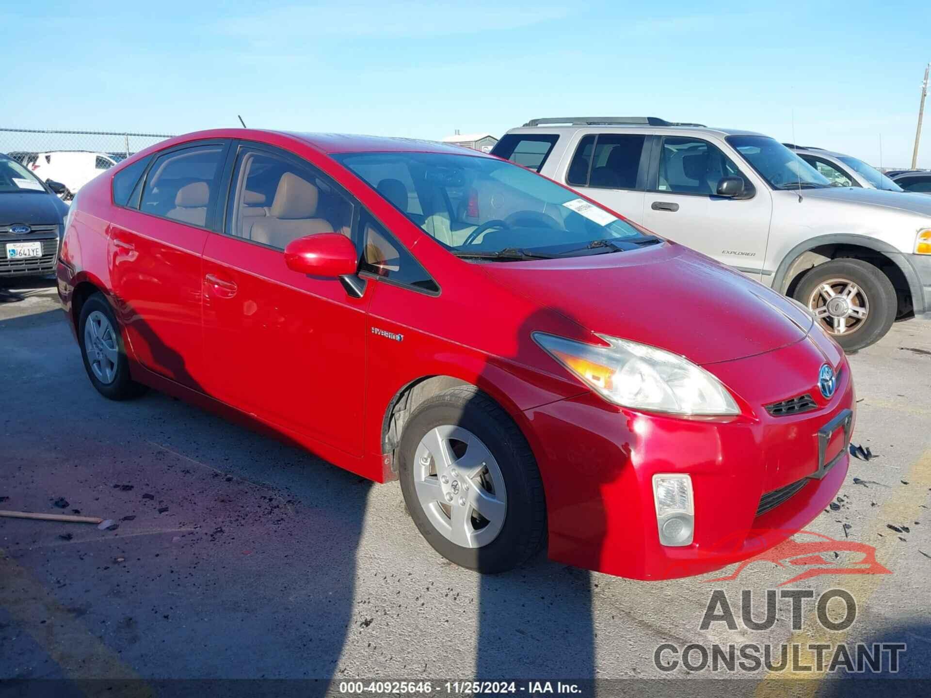 TOYOTA PRIUS 2010 - JTDKN3DU4A0137954