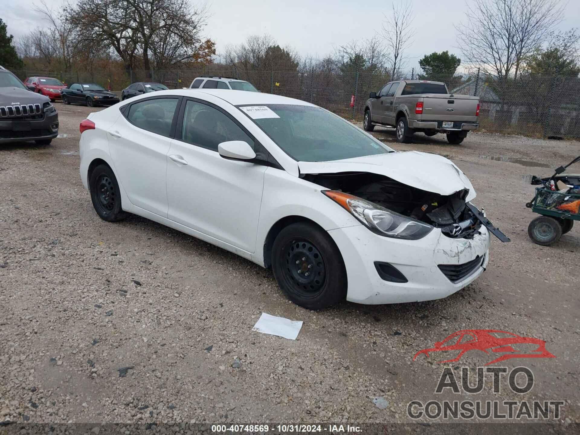 HYUNDAI ELANTRA 2013 - 5NPDH4AE1DH204343