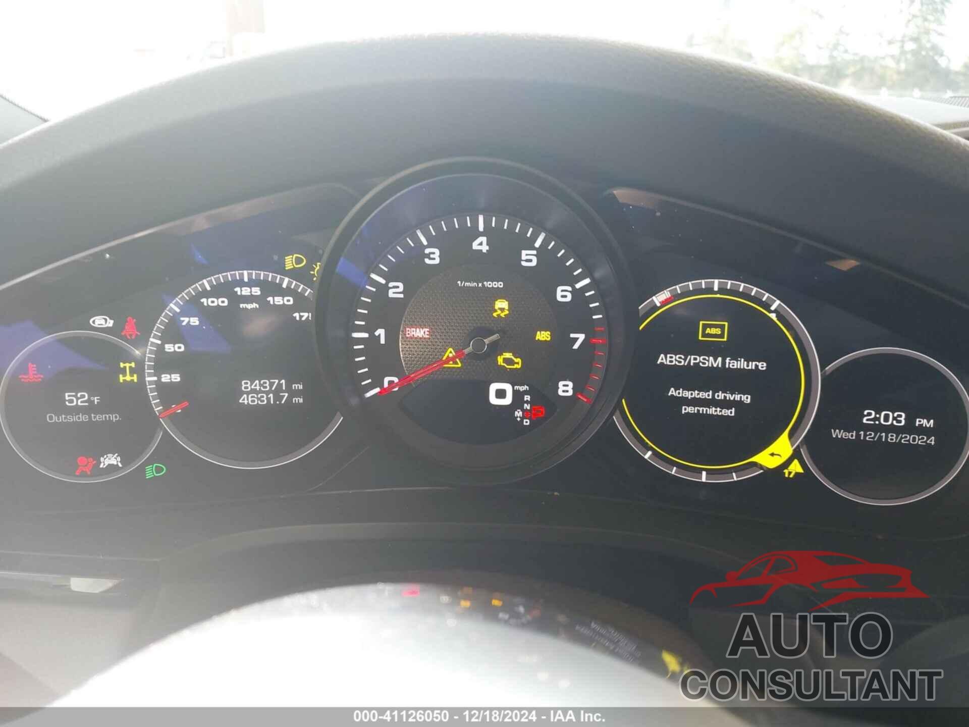 PORSCHE CAYENNE 2019 - WP1AA2AY9KDA18198
