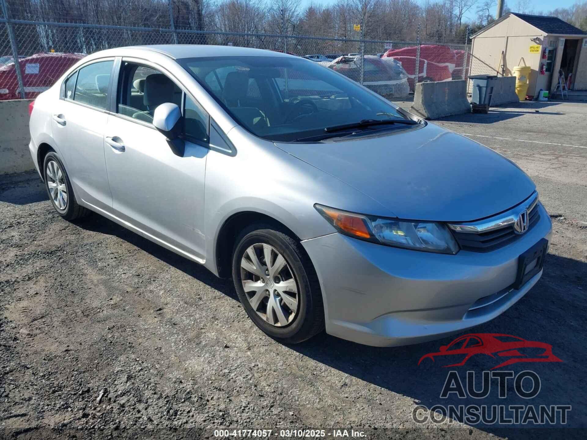 HONDA CIVIC 2012 - 19XFB2F54CE321019