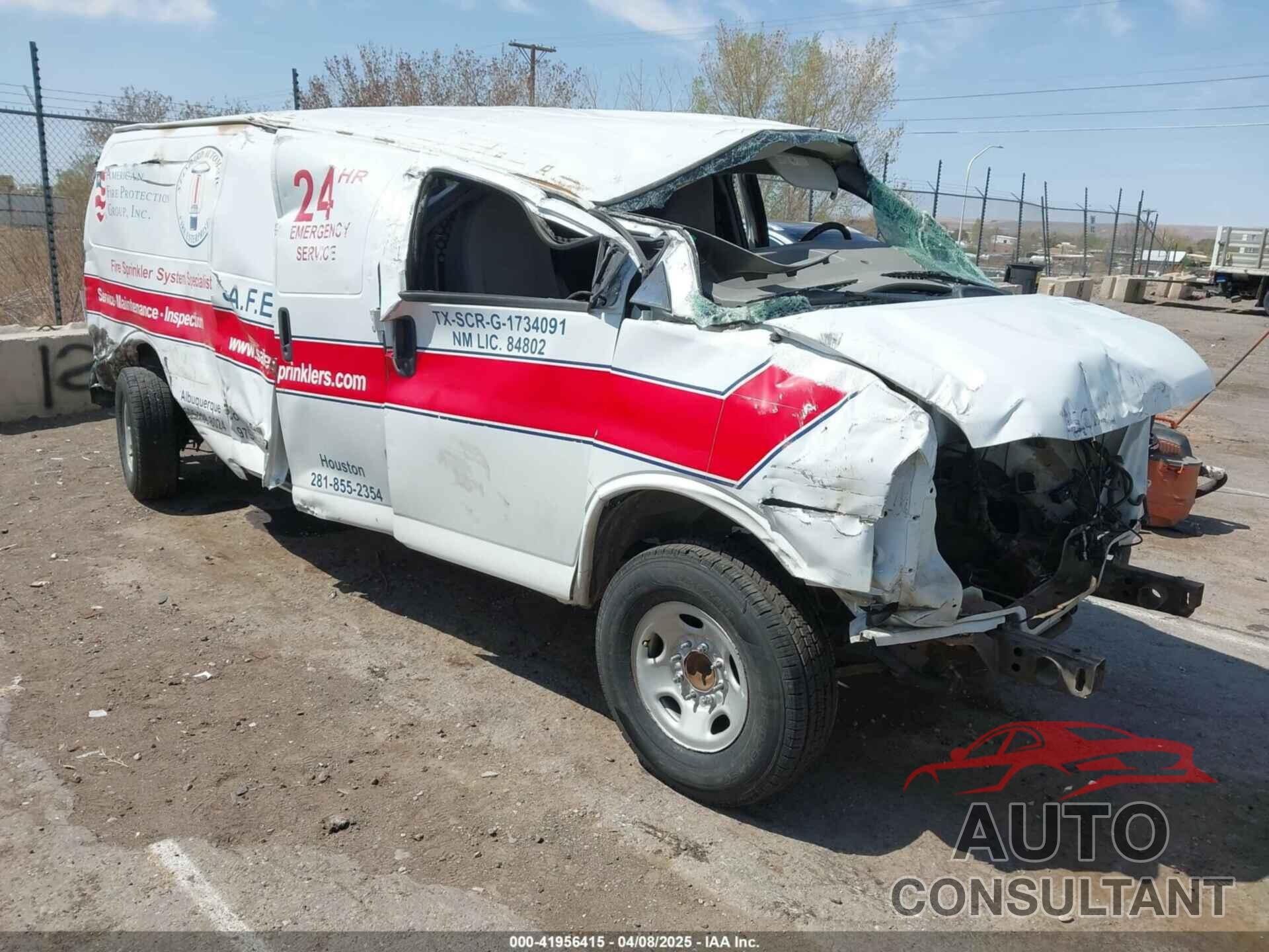 CHEVROLET EXPRESS 3500 2013 - 1GCZGUCG1D1175229