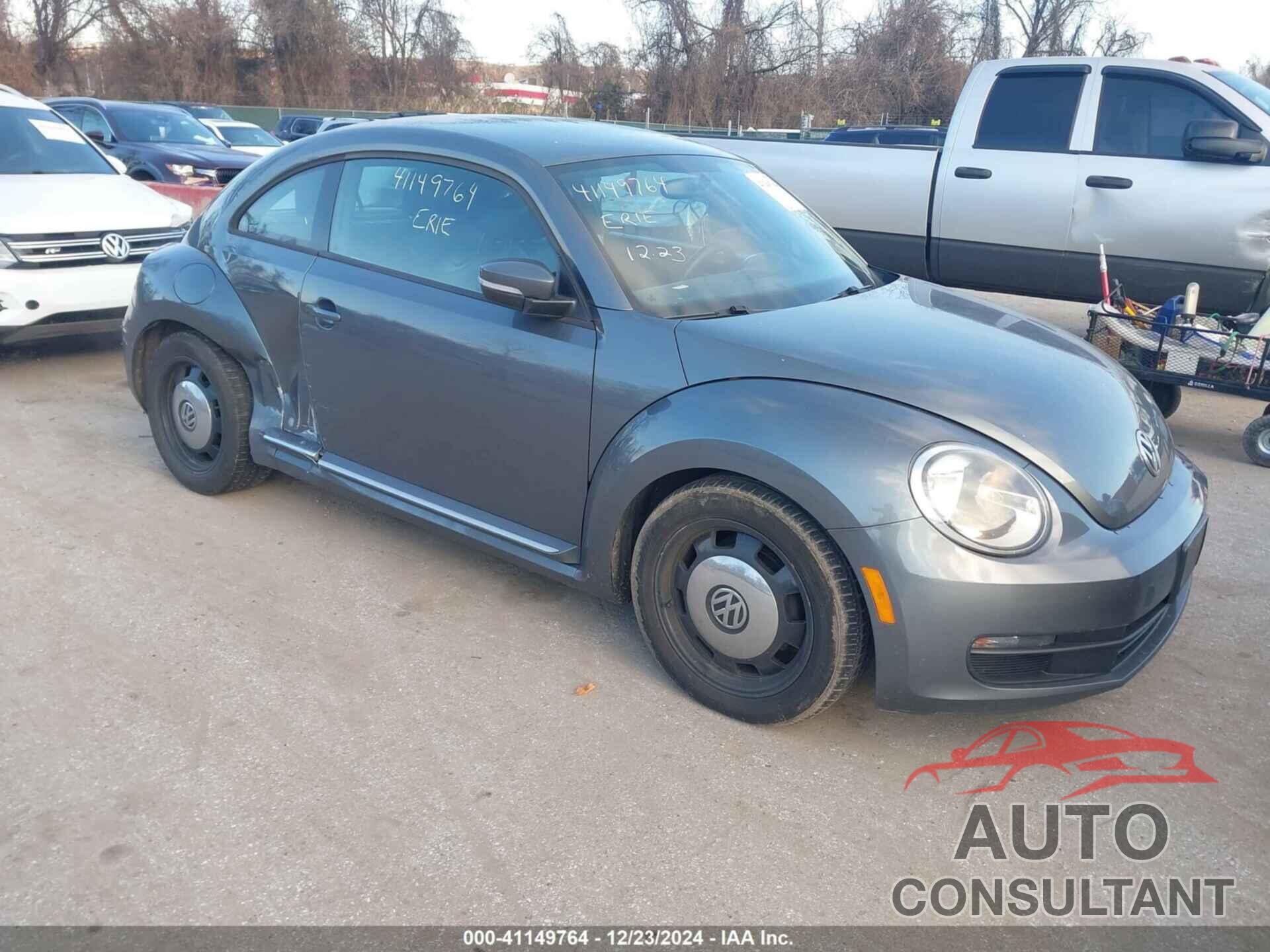 VOLKSWAGEN BEETLE 2013 - 3VWJP7AT9DM689067