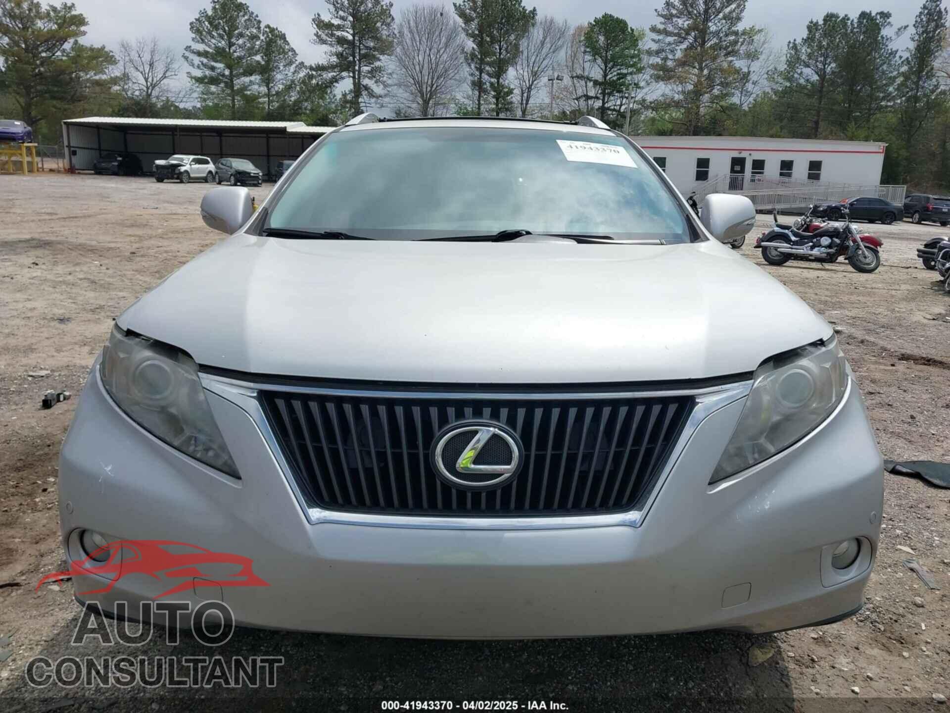 LEXUS RX 350 2012 - 2T2ZK1BA9CC083530