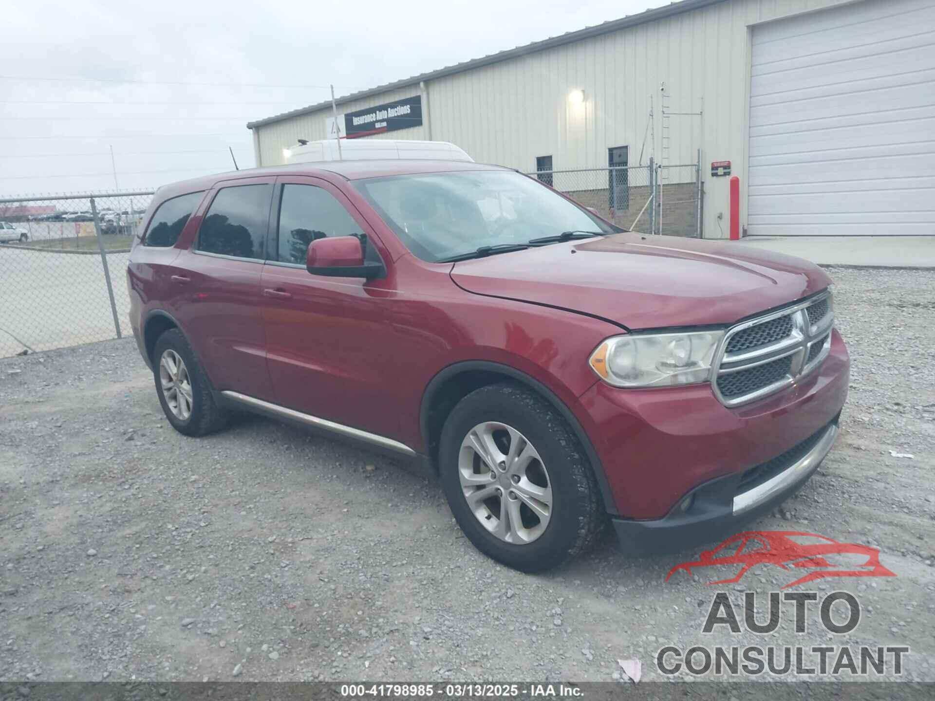 DODGE DURANGO 2013 - 1C4RDHAG8DC552467