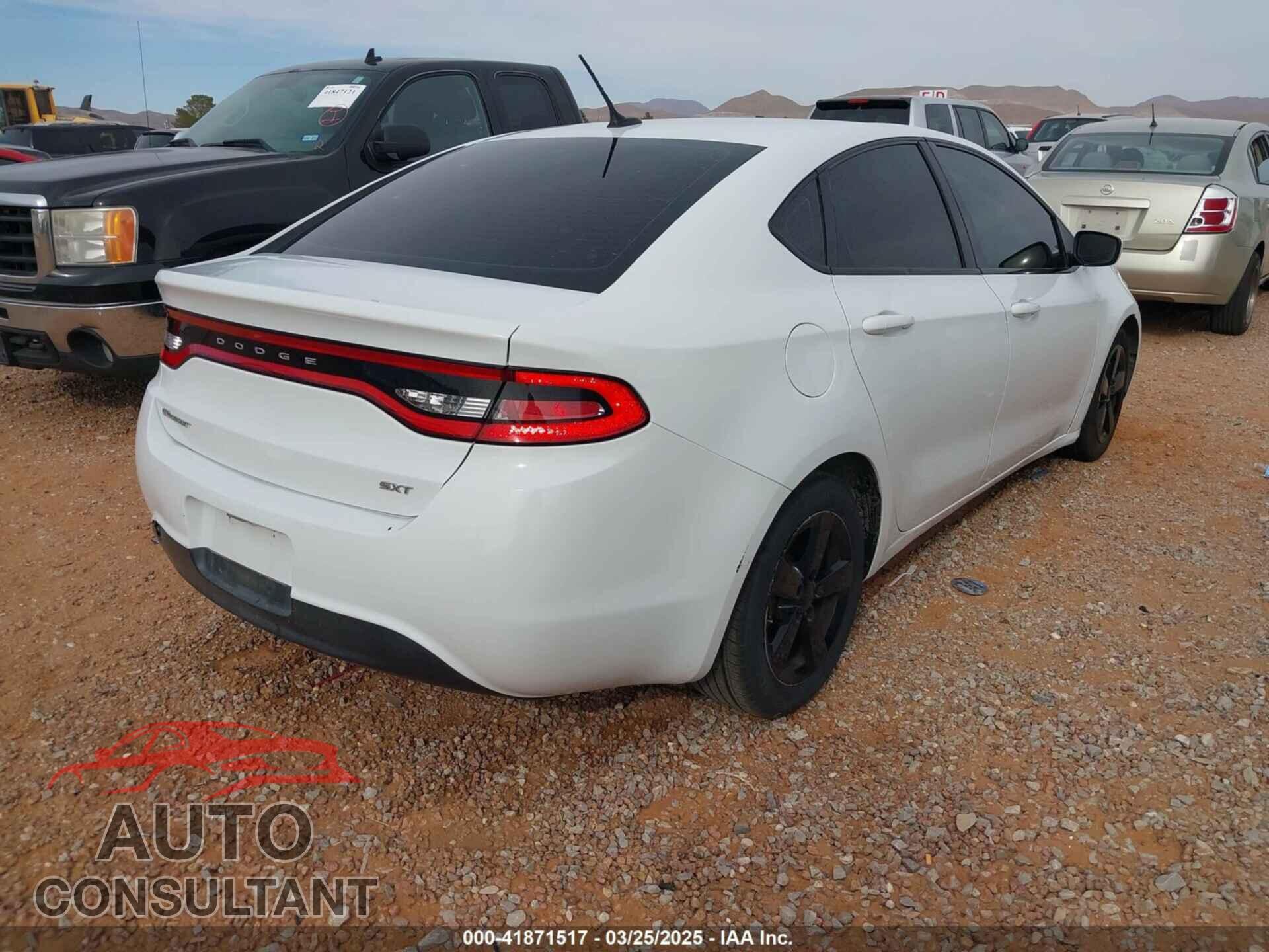 DODGE DART 2015 - 1C3CDFBB8FD390323