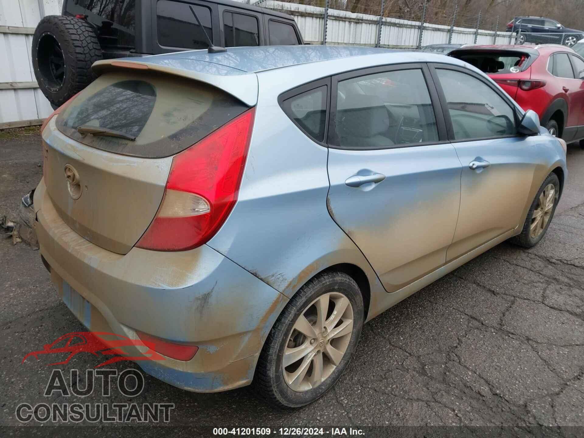 HYUNDAI ACCENT 2012 - KMHCU5AE8CU045561