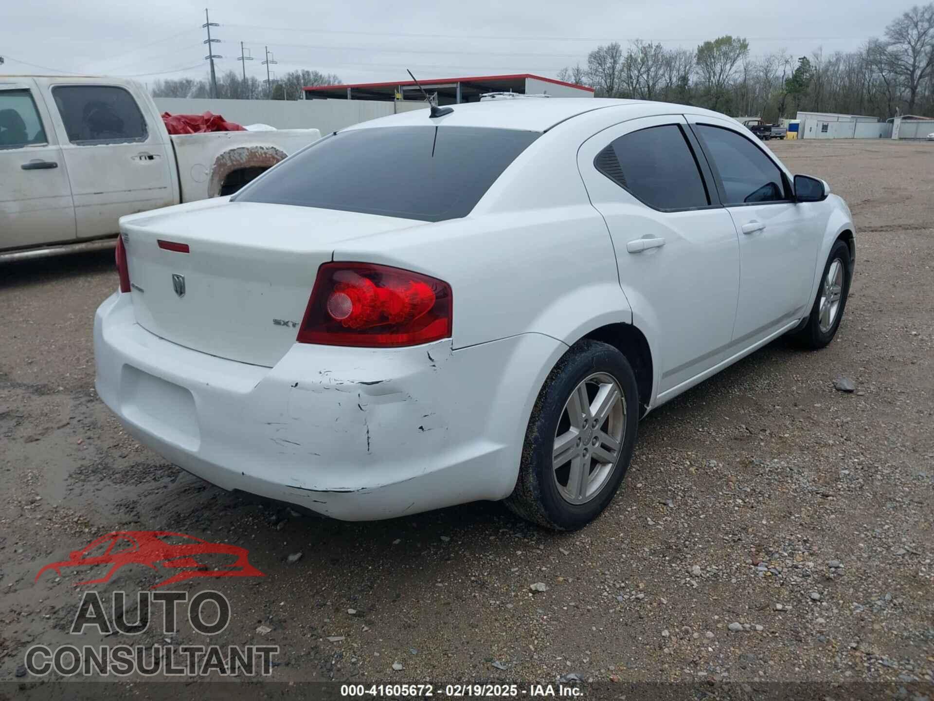 DODGE AVENGER 2013 - 1C3CDZCB6DN632405