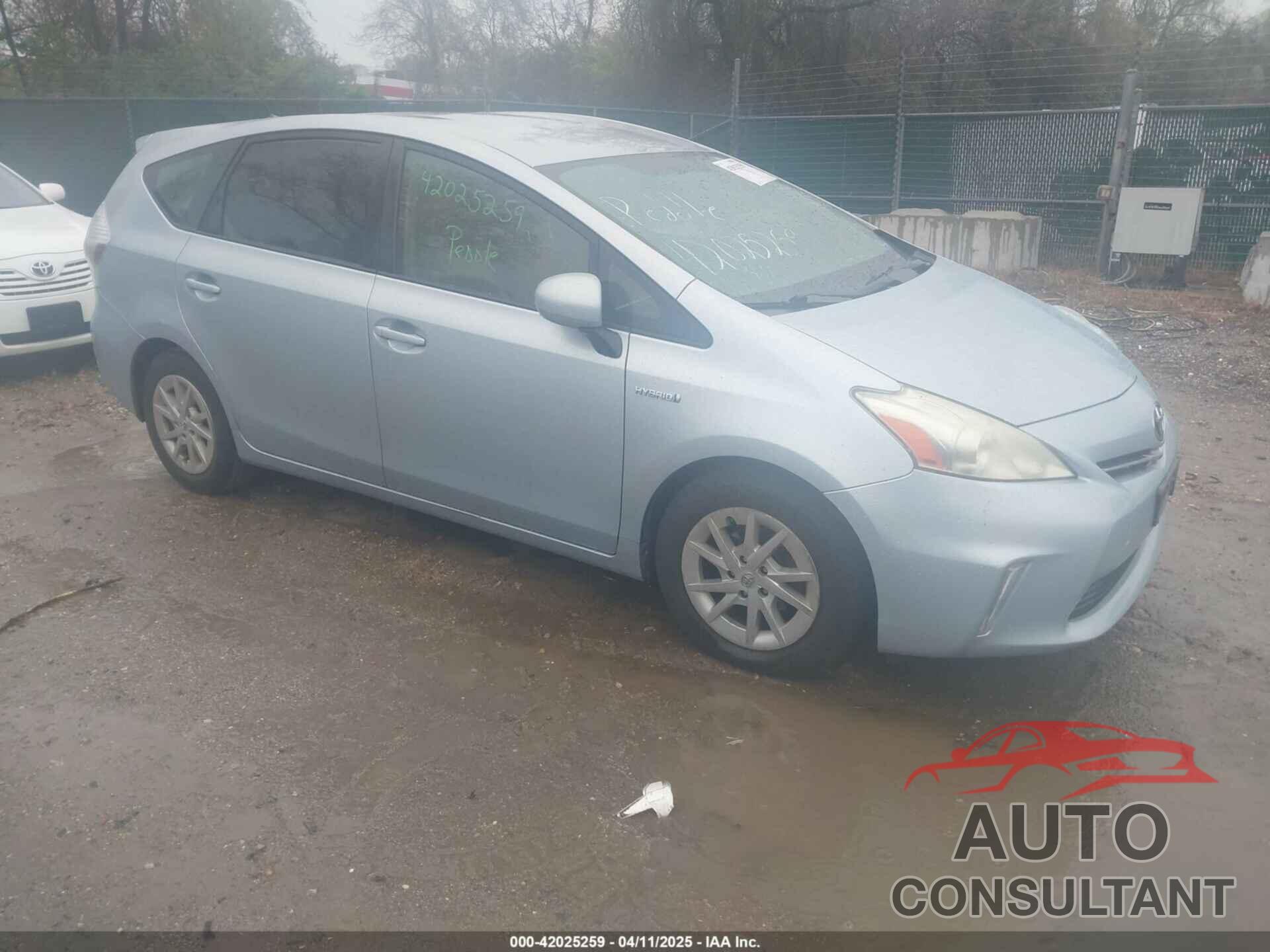 TOYOTA PRIUS V 2013 - JTDZN3EU6D3218356