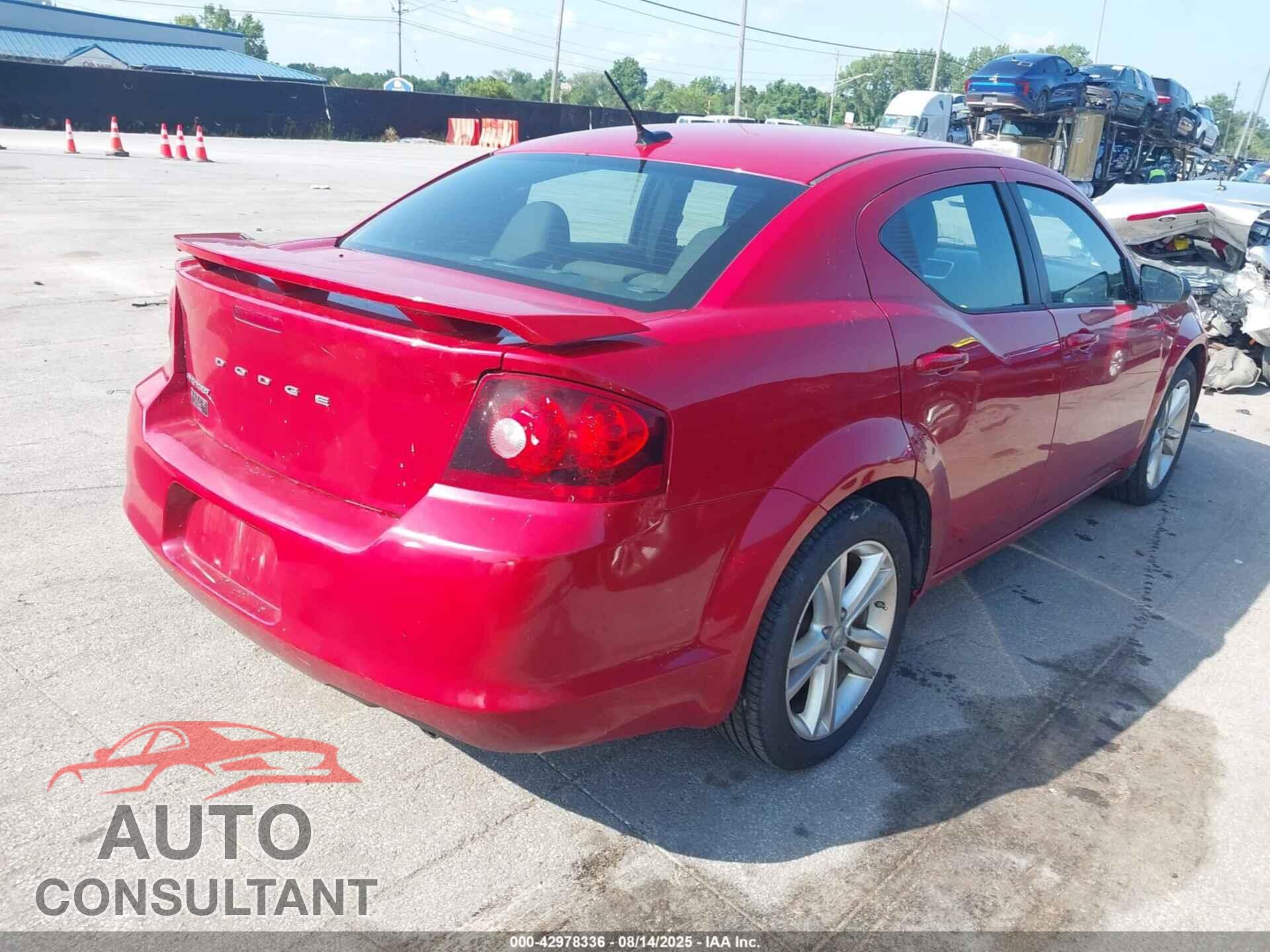 DODGE AVENGER 2013 - 1C3CDZAG5DN587553