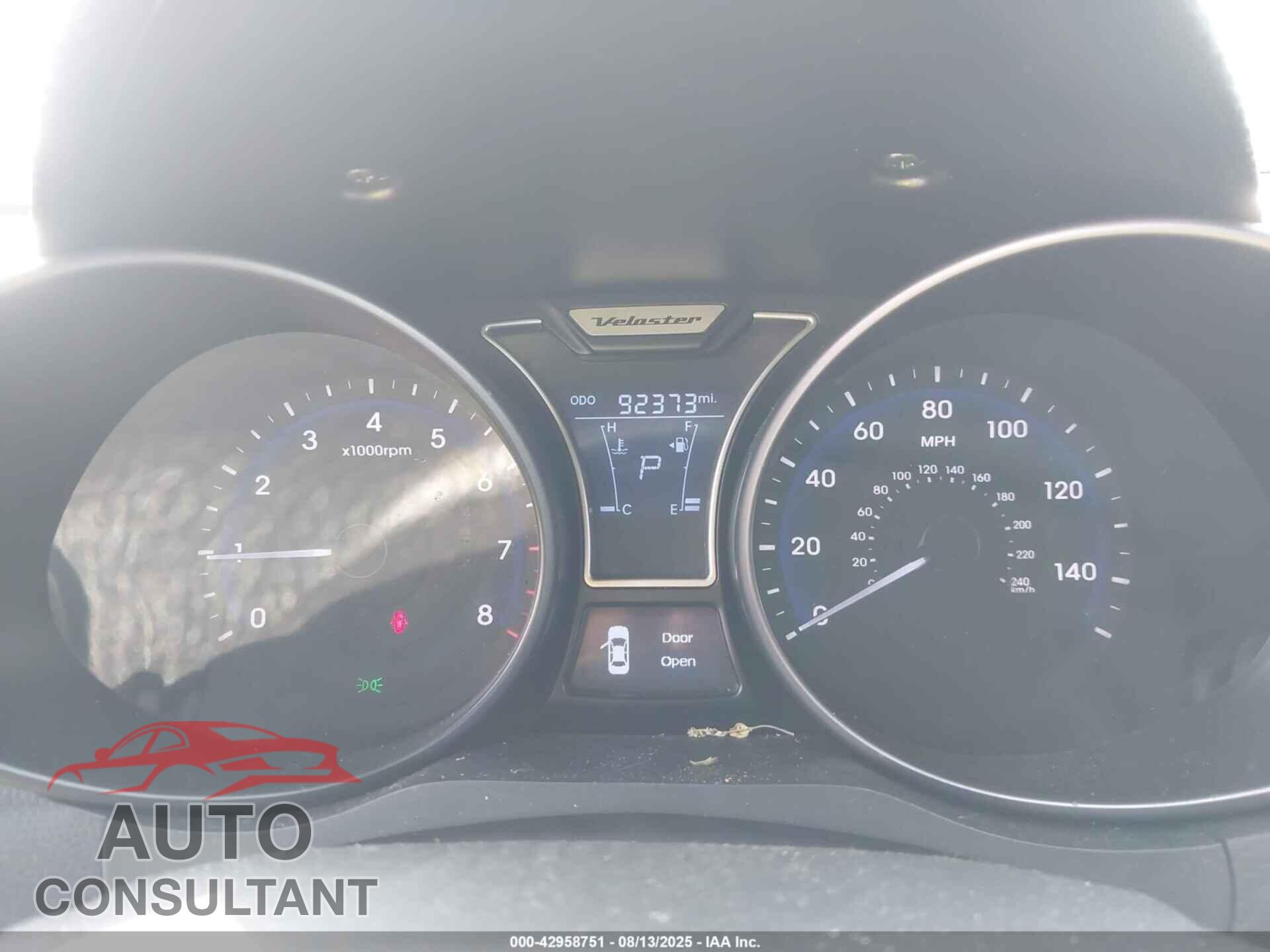 HYUNDAI VELOSTER 2014 - KMHTC6AEXEU182870