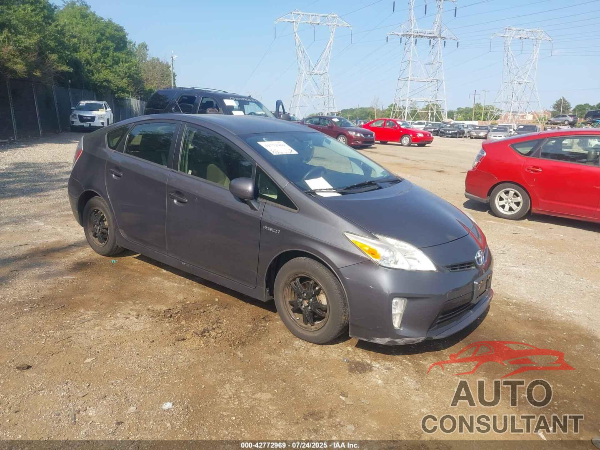 TOYOTA PRIUS 2012 - JTDKN3DUXC5447242