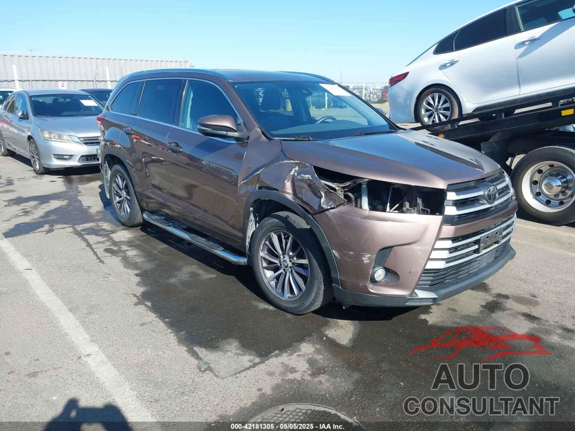 TOYOTA HIGHLANDER 2017 - 5TDJZRFH4HS419151