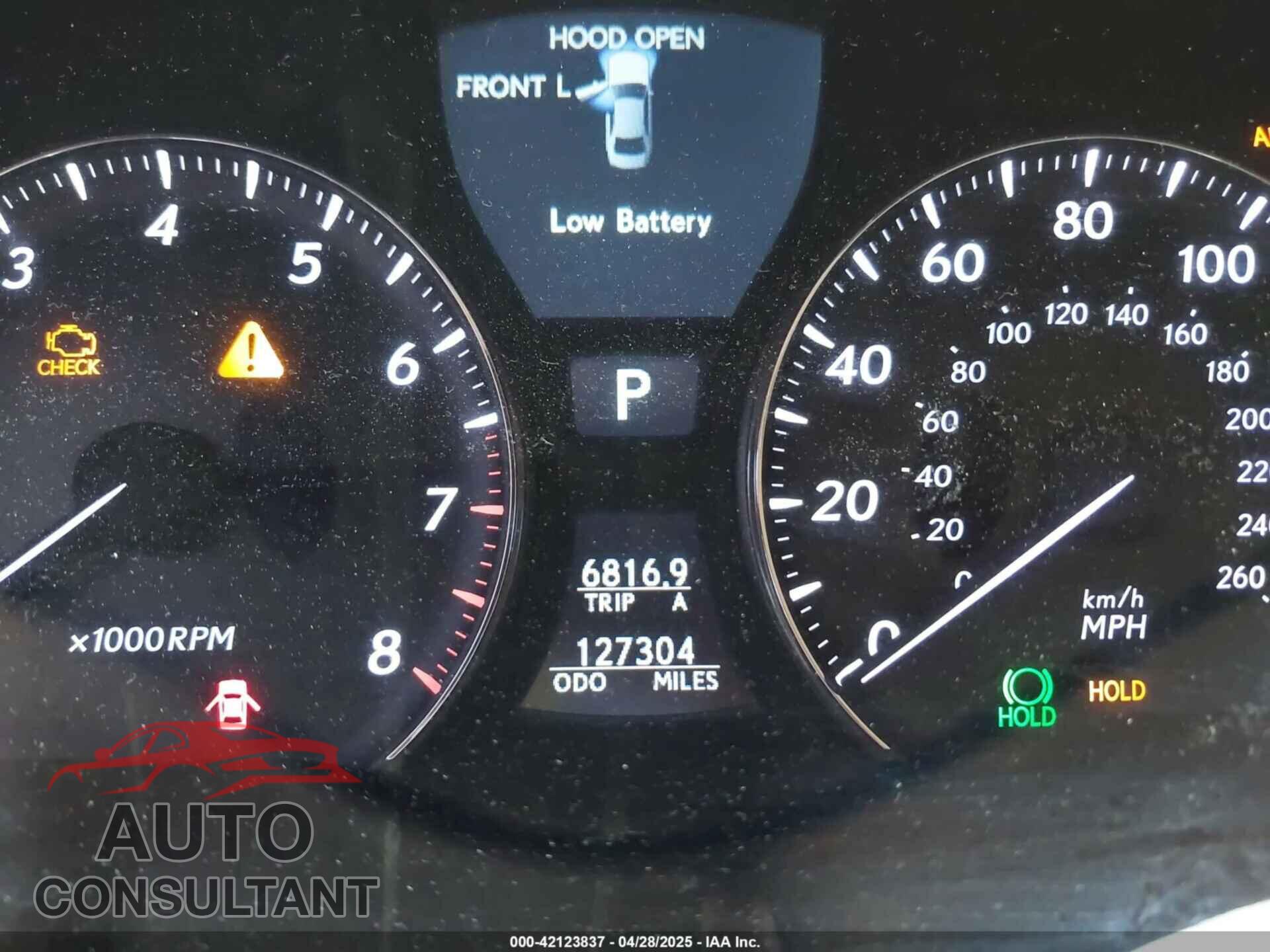 LEXUS LS 460 2011 - JTHBL5EF0B5108262