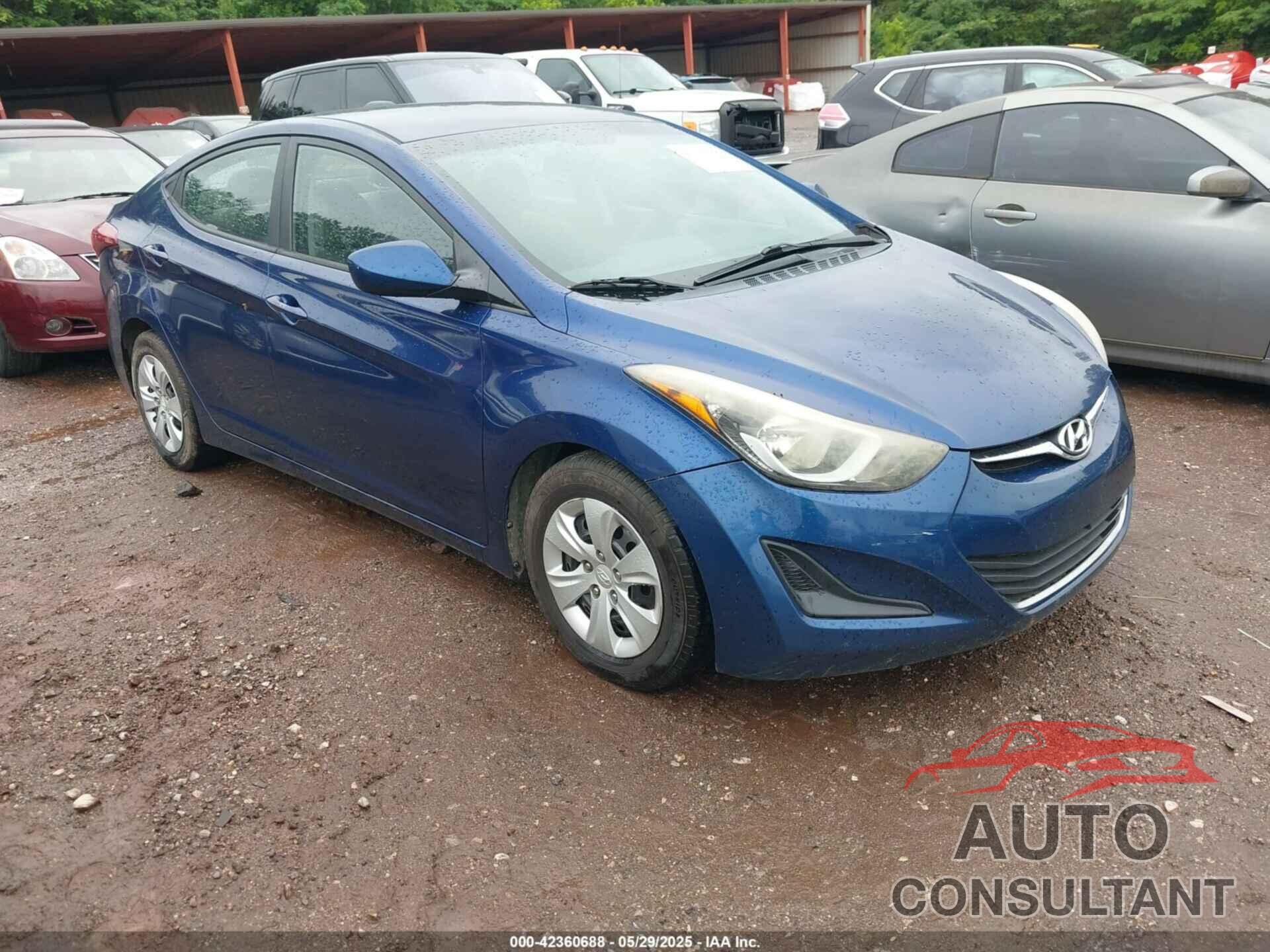 HYUNDAI ELANTRA 2016 - 5NPDH4AE9GH751008